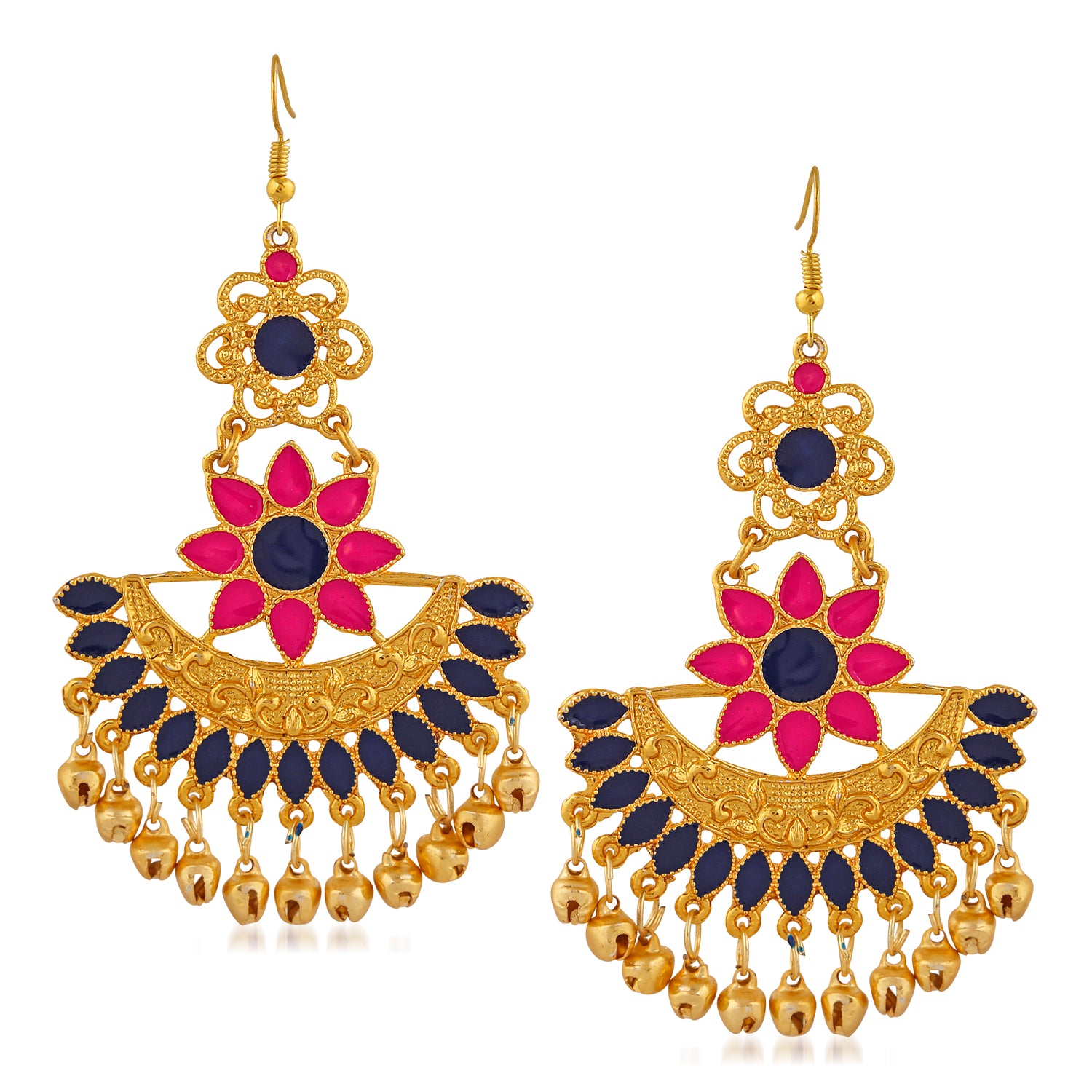 Traditional Floral Dangler Earring