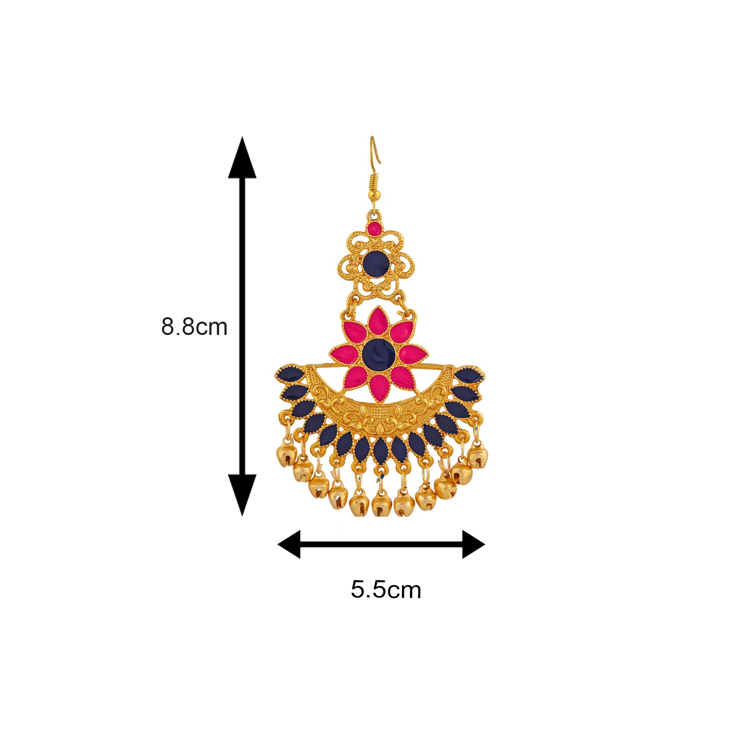 Traditional Floral Dangler Earring