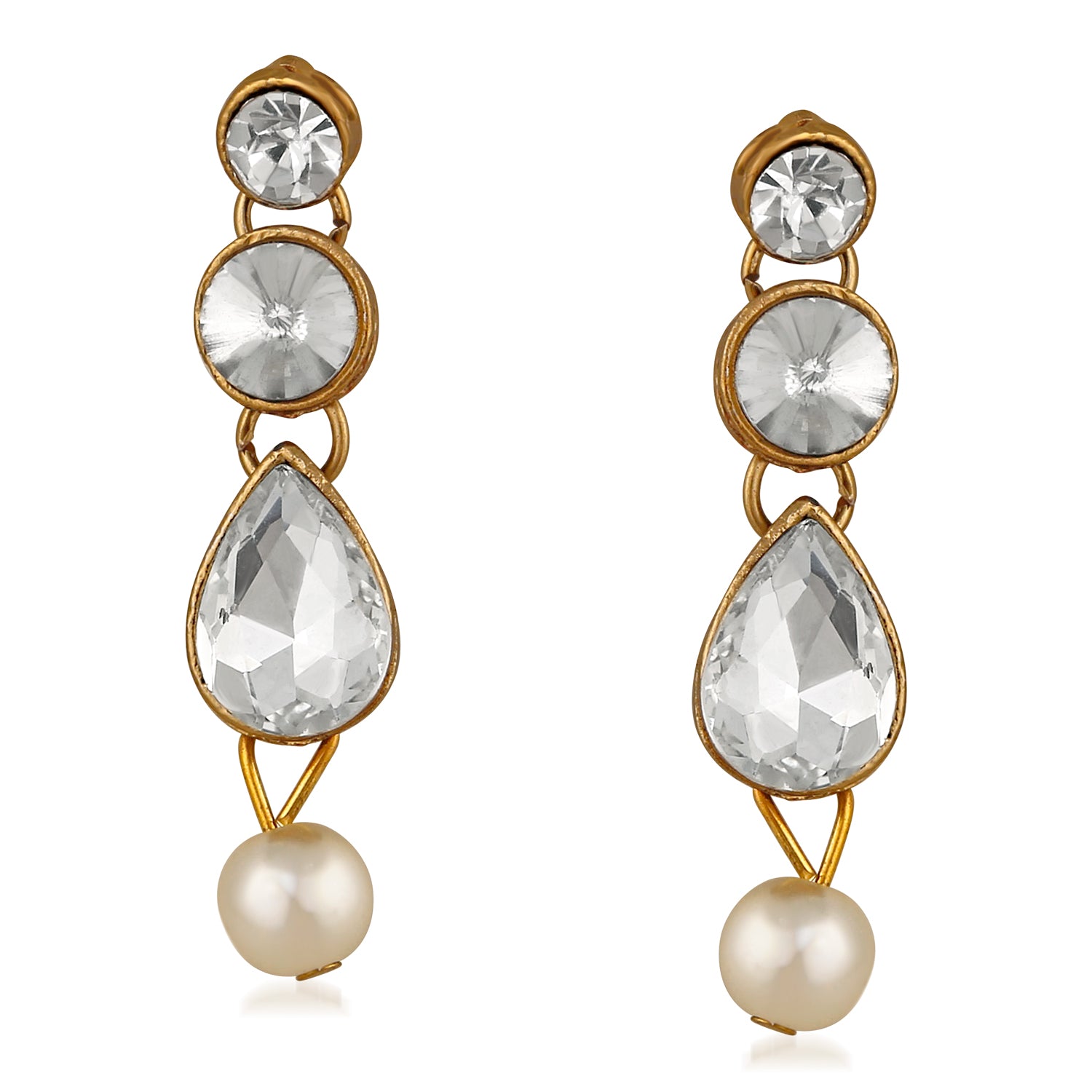 Traditional Necklace Set with Kundan and Artificial Pearl