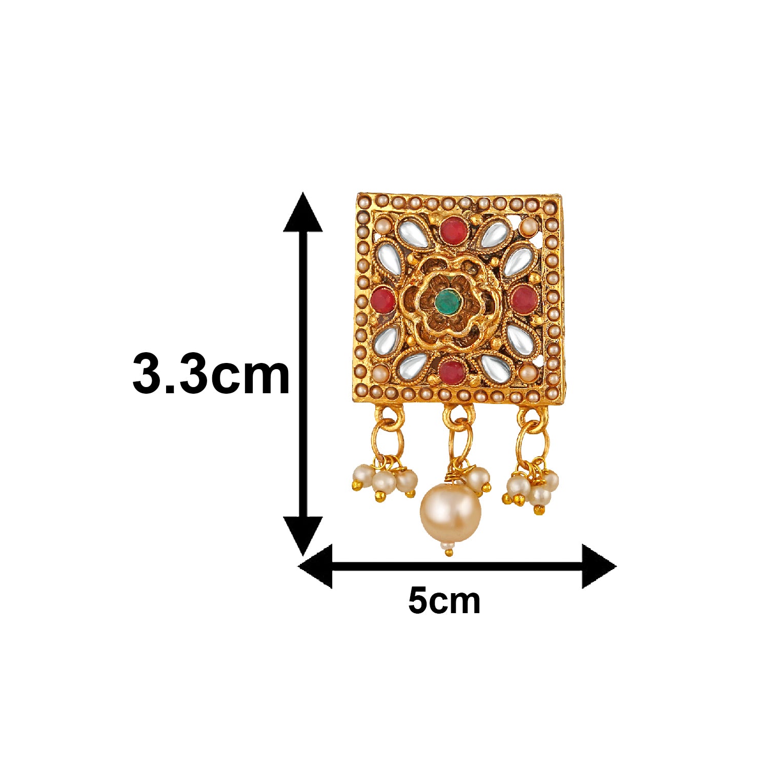 Traditional Choker Necklace Jewellery Set with Kundan and Artificial Pearl