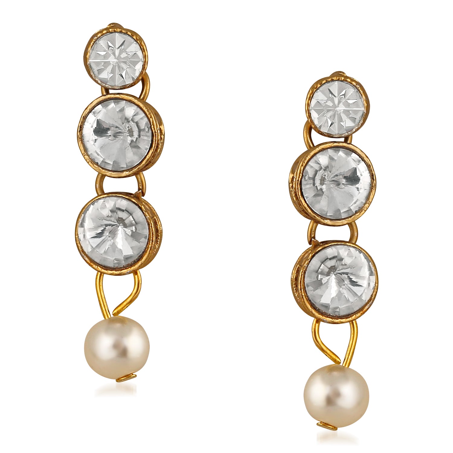 Traditional Layered Necklace Set Kundan and Artificial Pearl