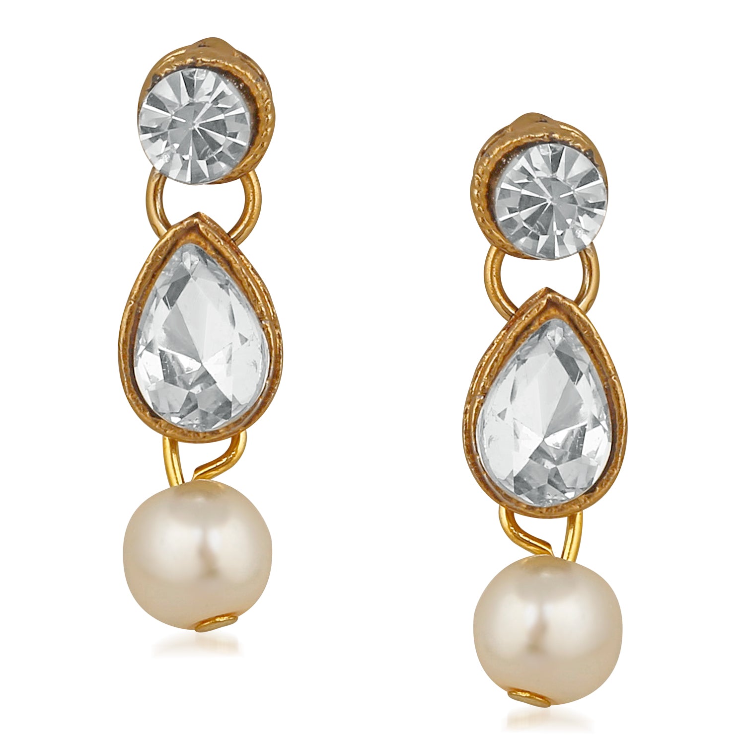 Traditional Layered Necklace Set Kundan and Artificial Pearl