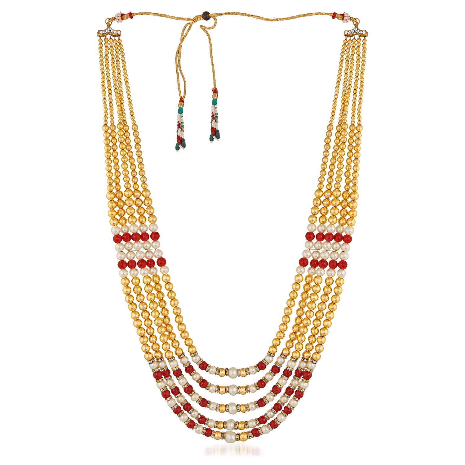 5 Layered Pearl Dulha Haar | Necklace