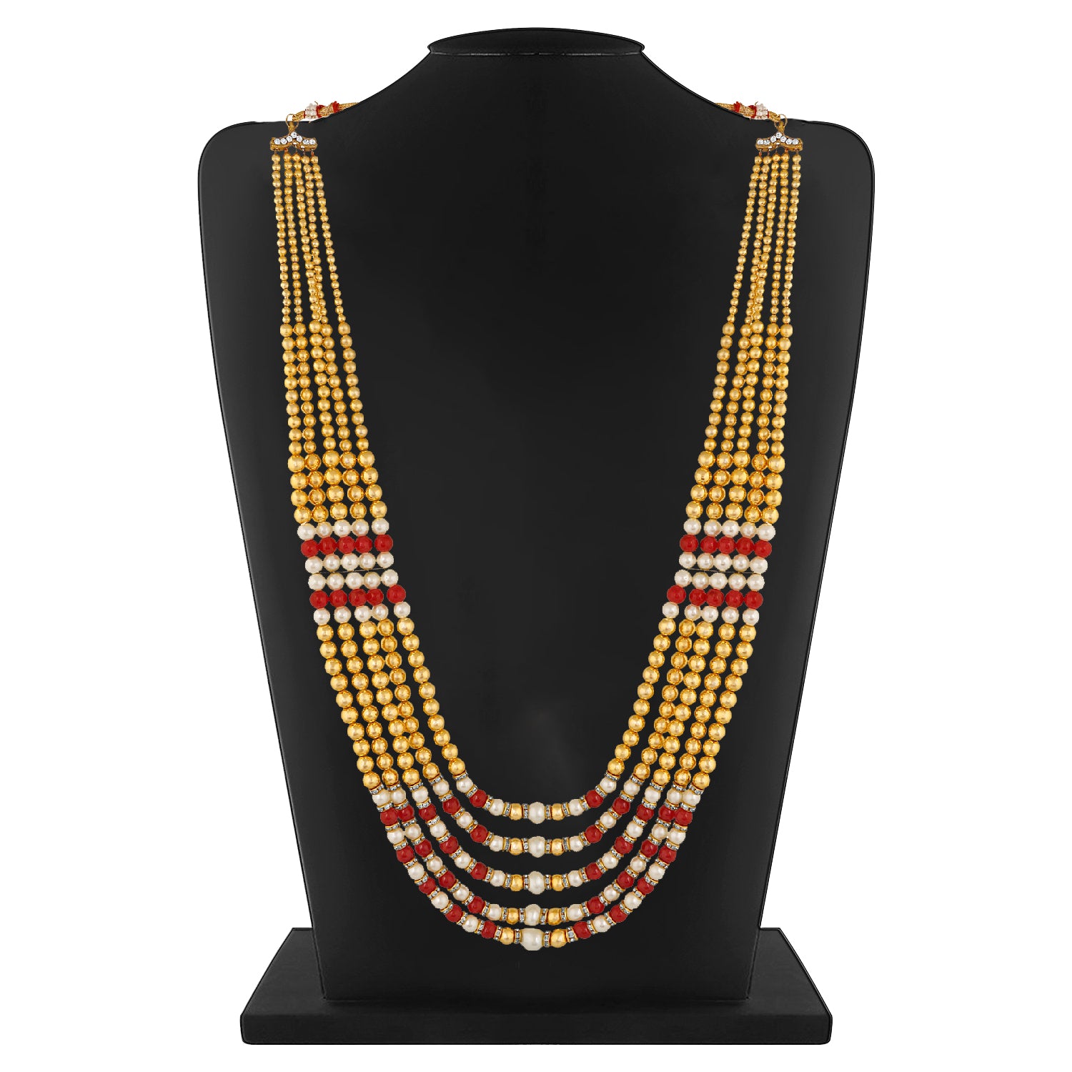 5 Layered Pearl Dulha Haar | Necklace