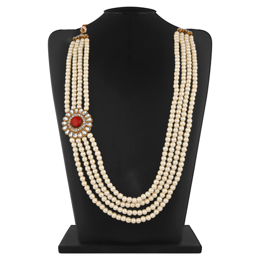 5 Layered Pearl Dulha Haar | Necklace