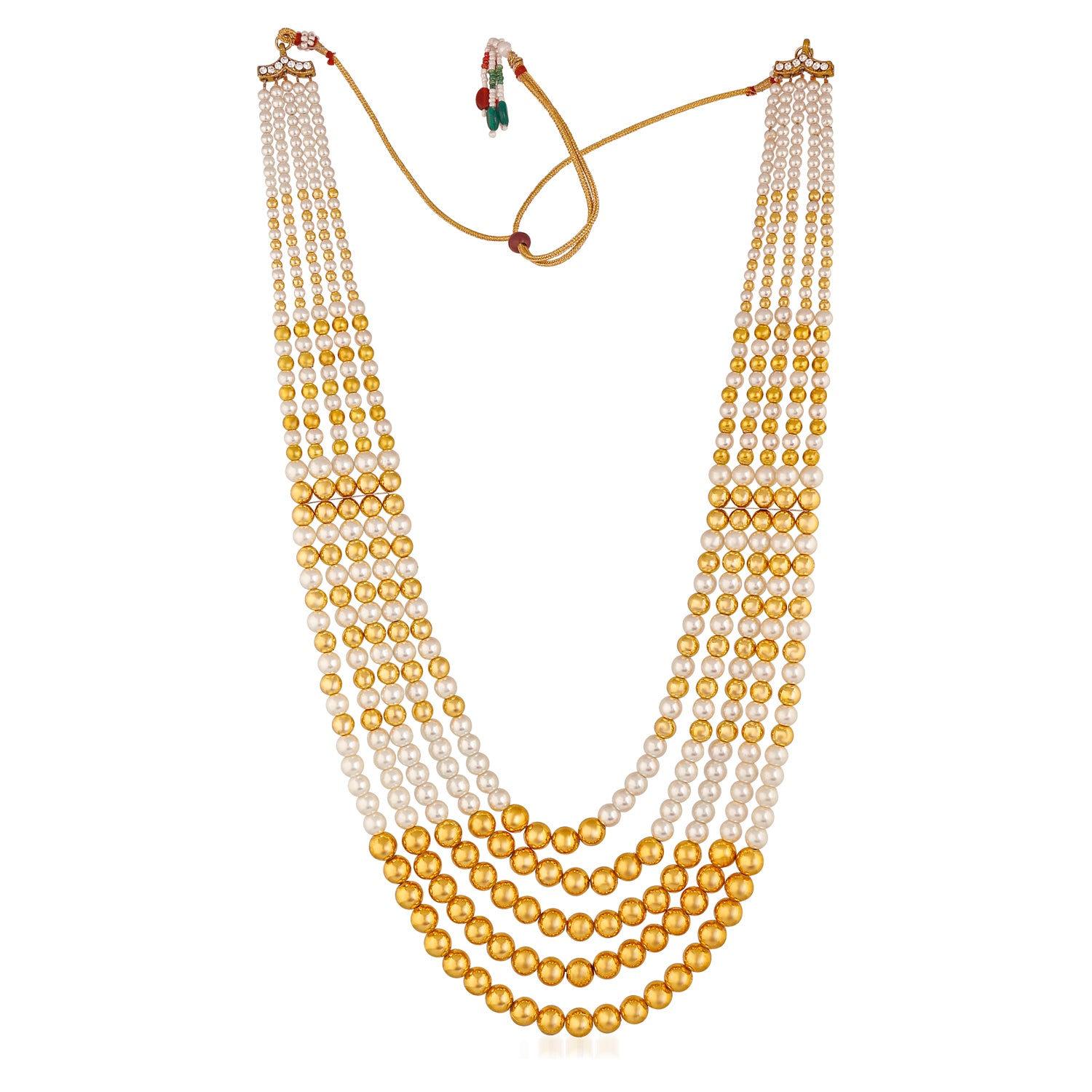 5 Layered Pearl Dulha Haar | Necklace