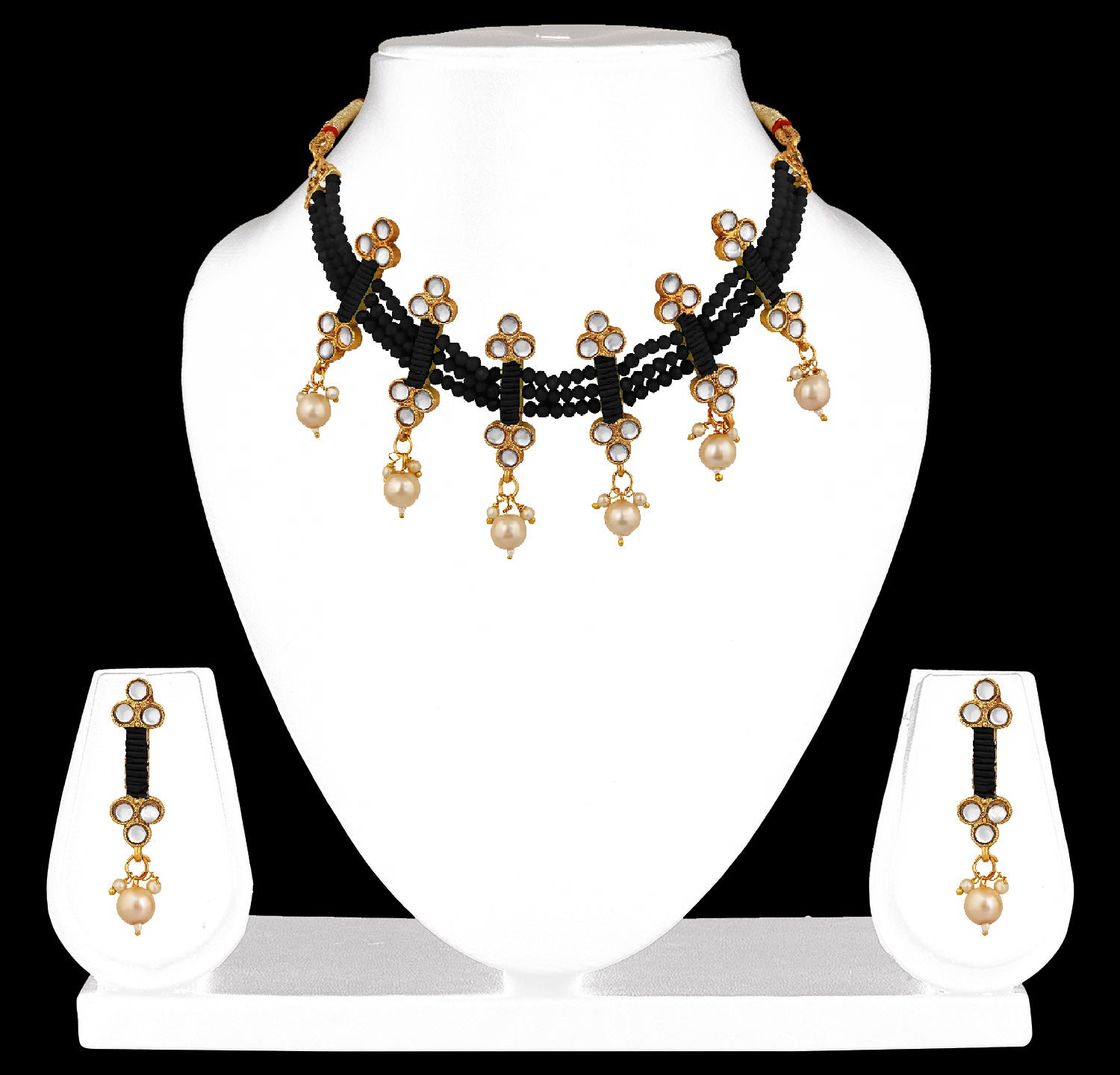 3 Layer Choker Necklace Set