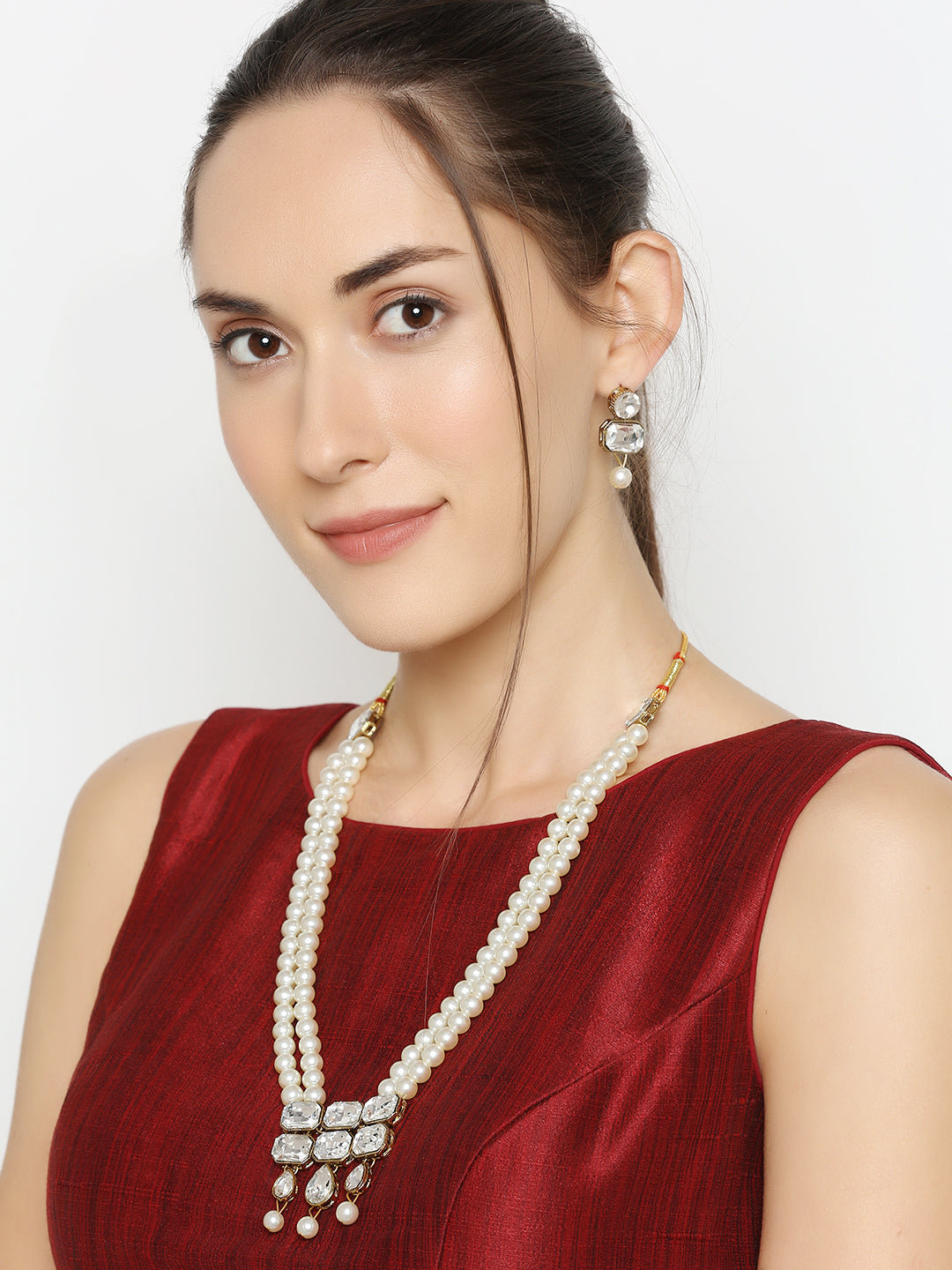 Traditional Dual Mala Necklace Set