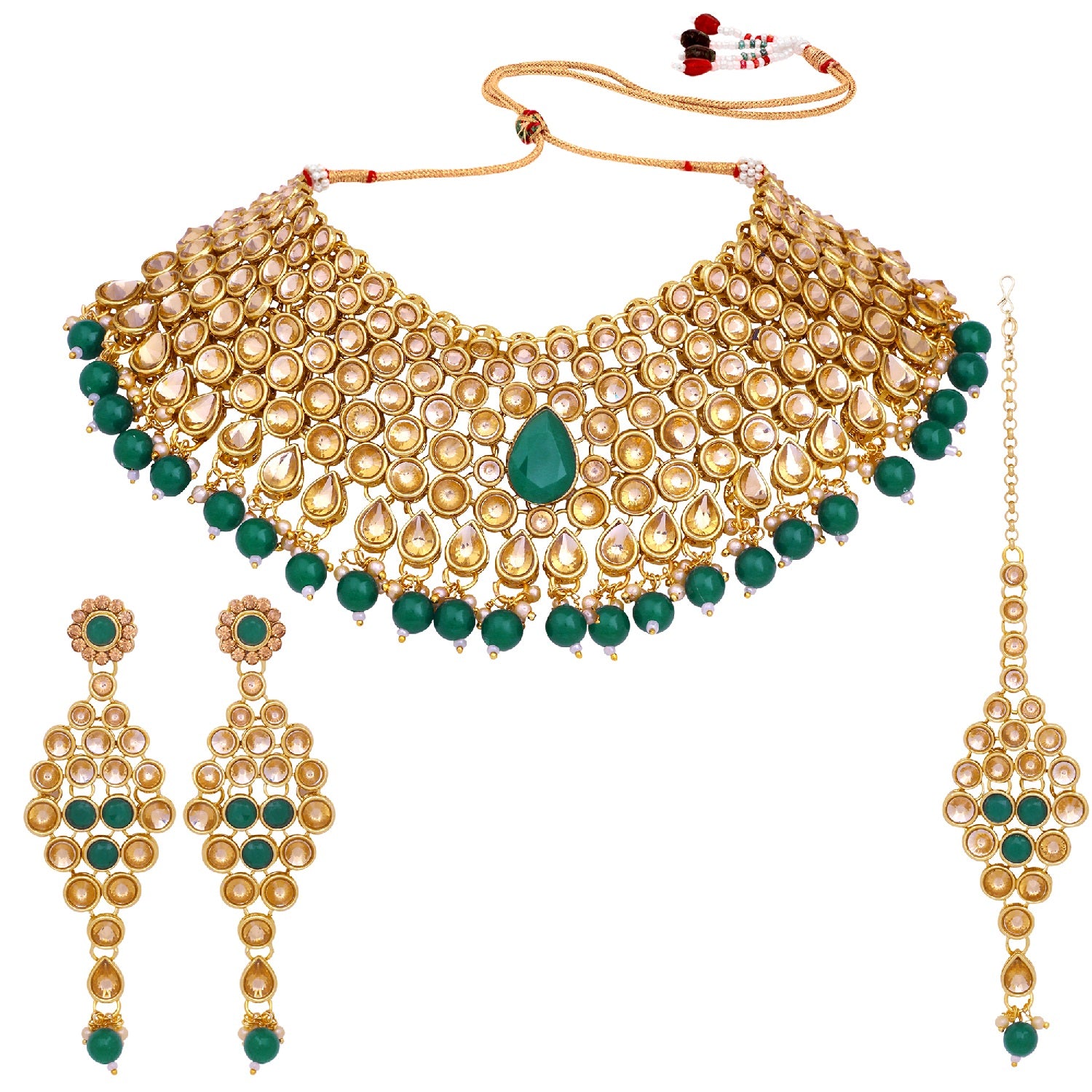 Traditional Kundan Work Necklace Set