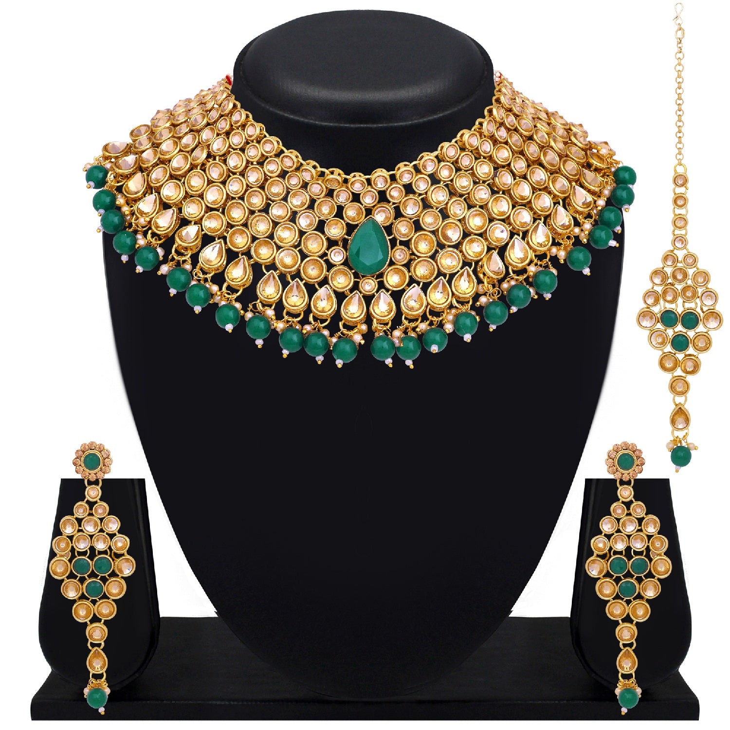 Traditional Kundan Work Necklace Set