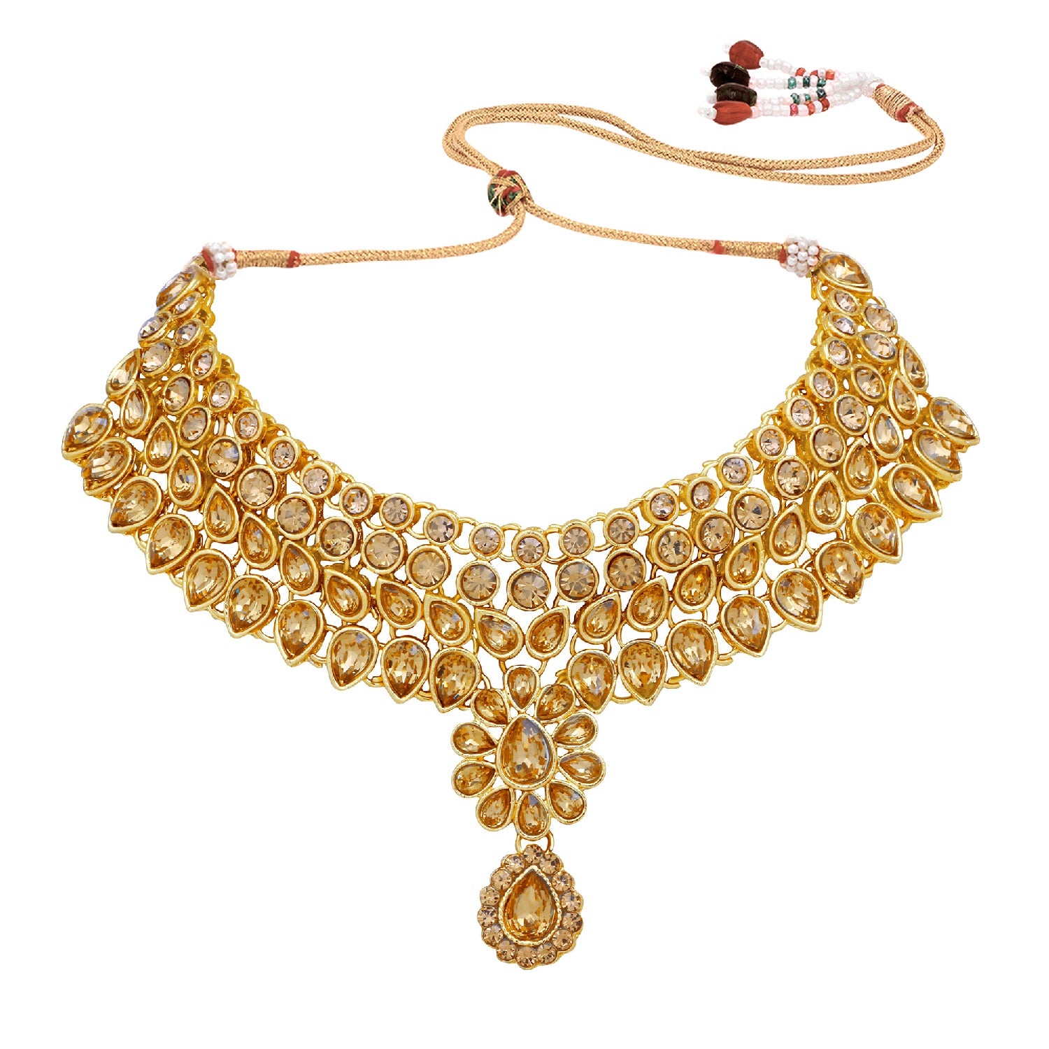 Traditional Kundan Work Necklace Set