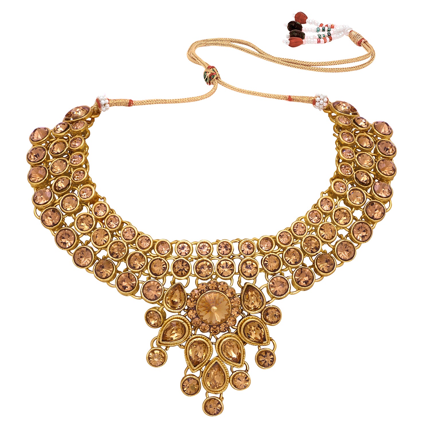 Traditional Ethnic Necklace Set with Maangtikka