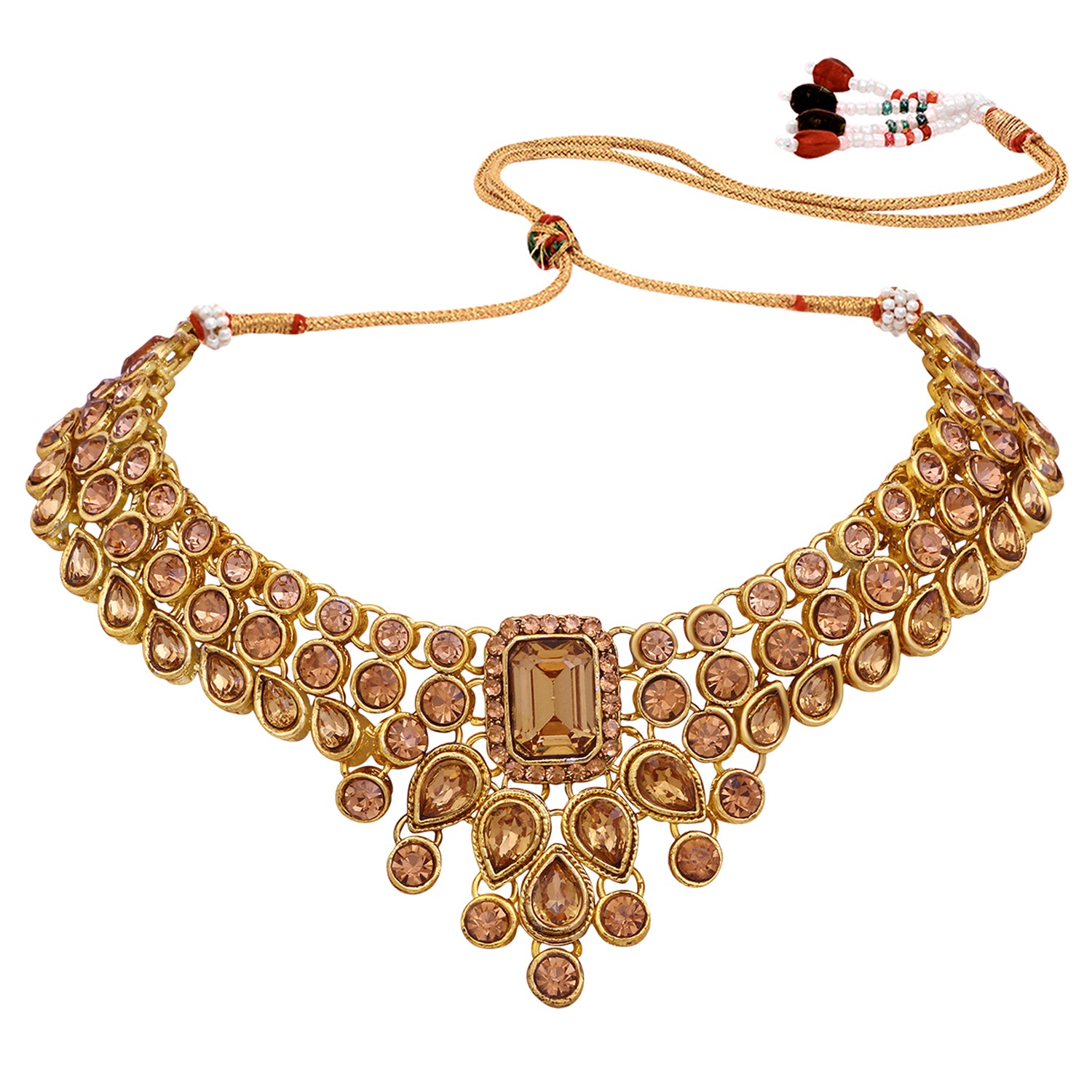 Traditional Ethnic Necklace Set with Maangtikka