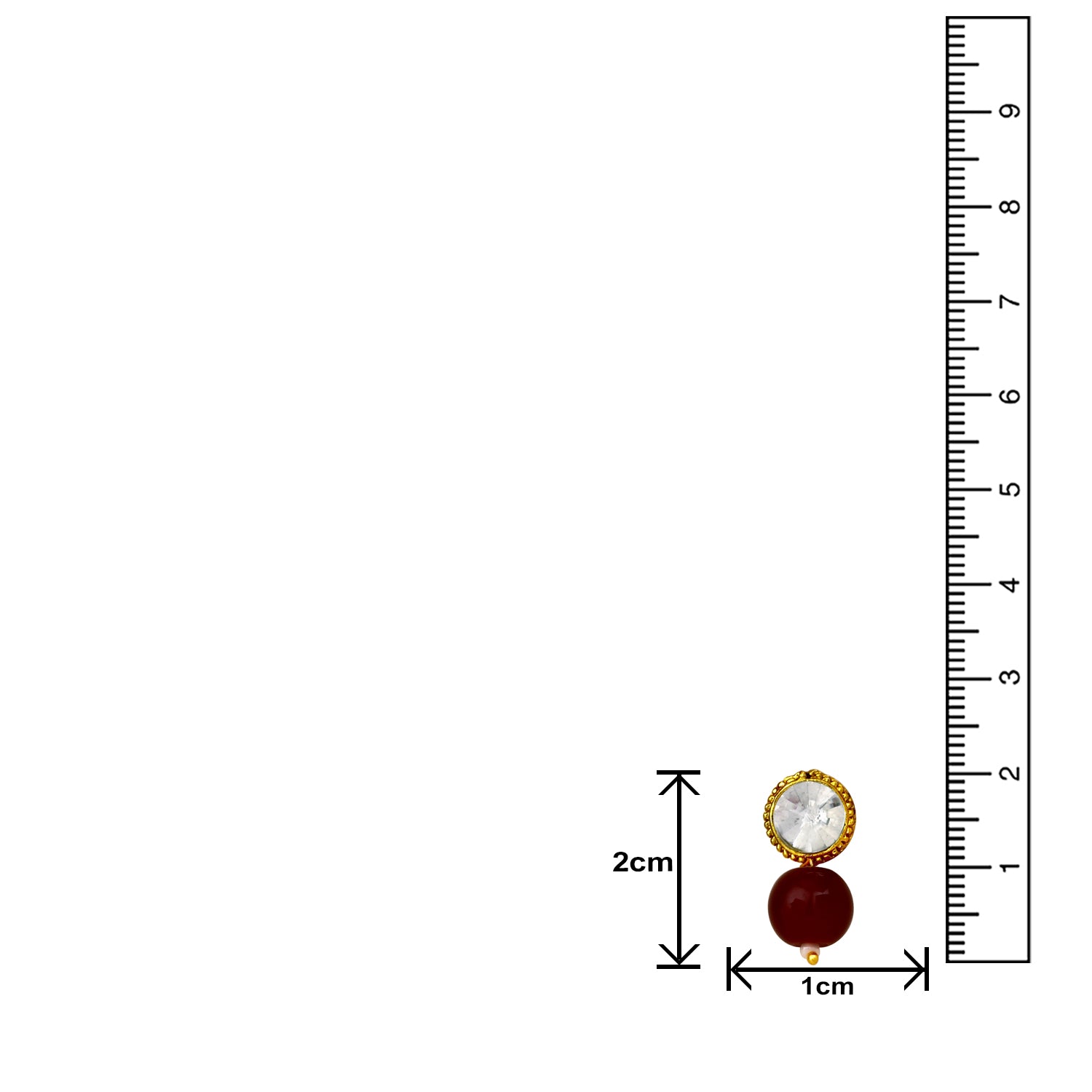 Black Beads and White Crystals Traditional Necklace Set