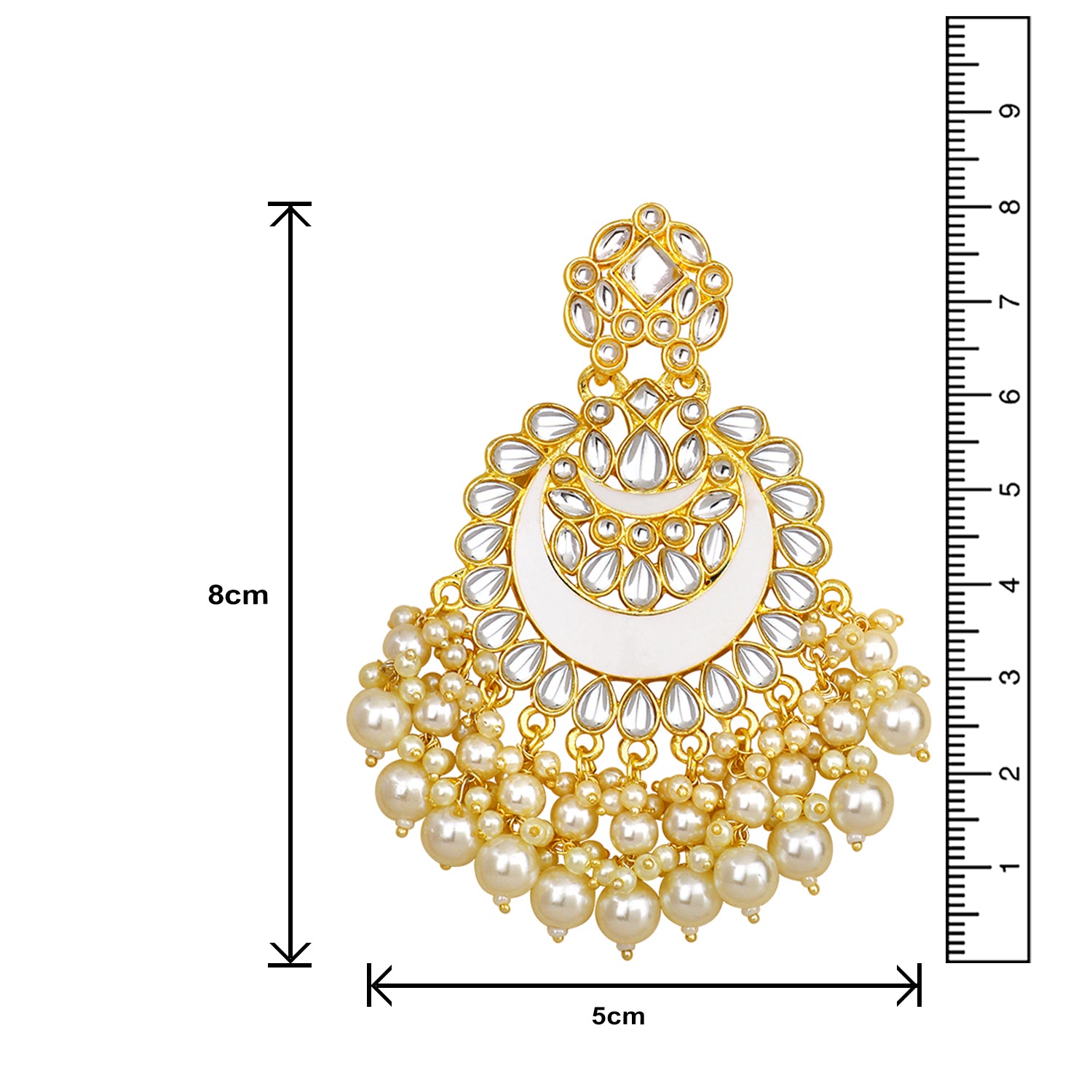 Blue Meenakari Work Enamel Layered Floral Traditional Neckace set Kundan and Artificial Beads