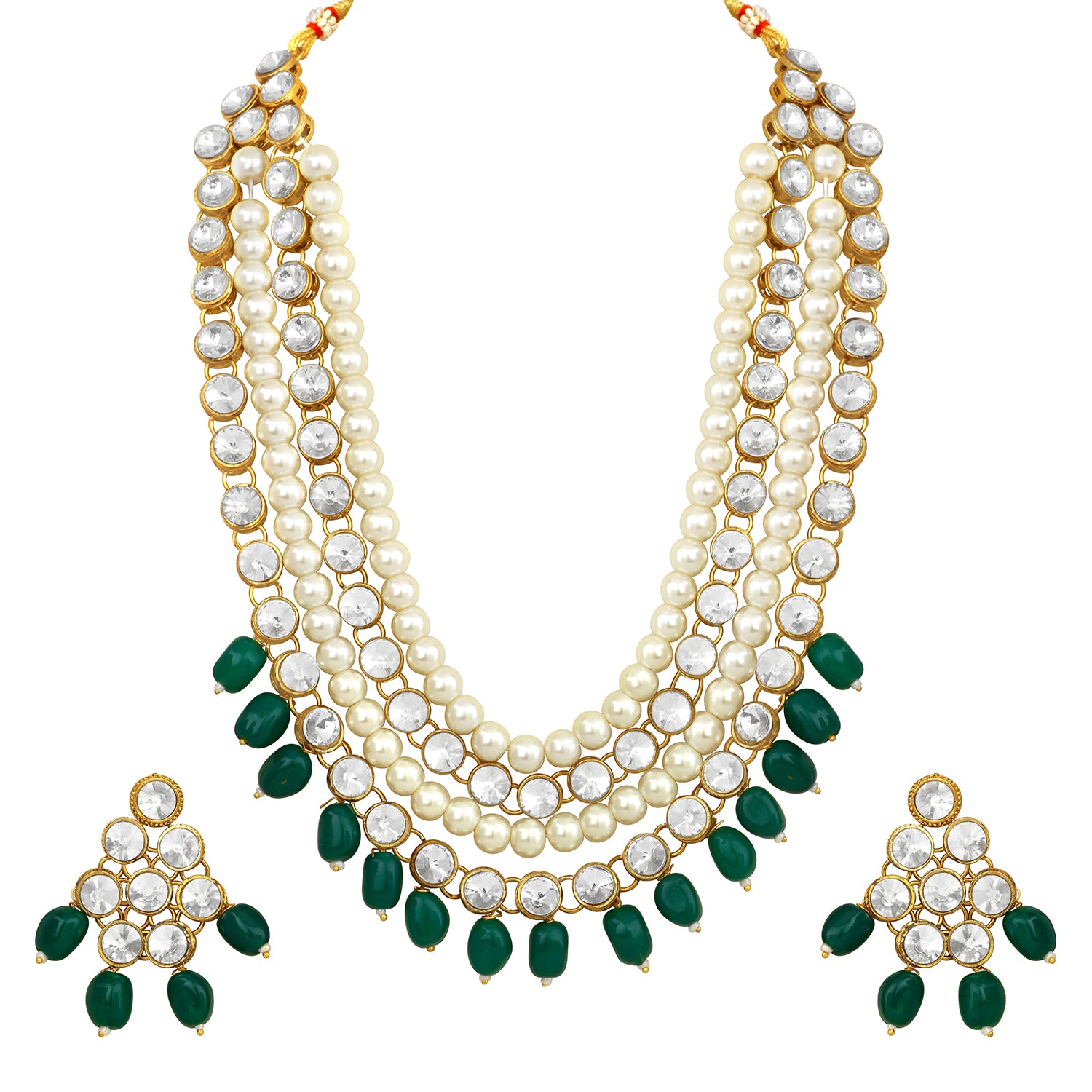 Traditional EthnicLayered Necklace Set