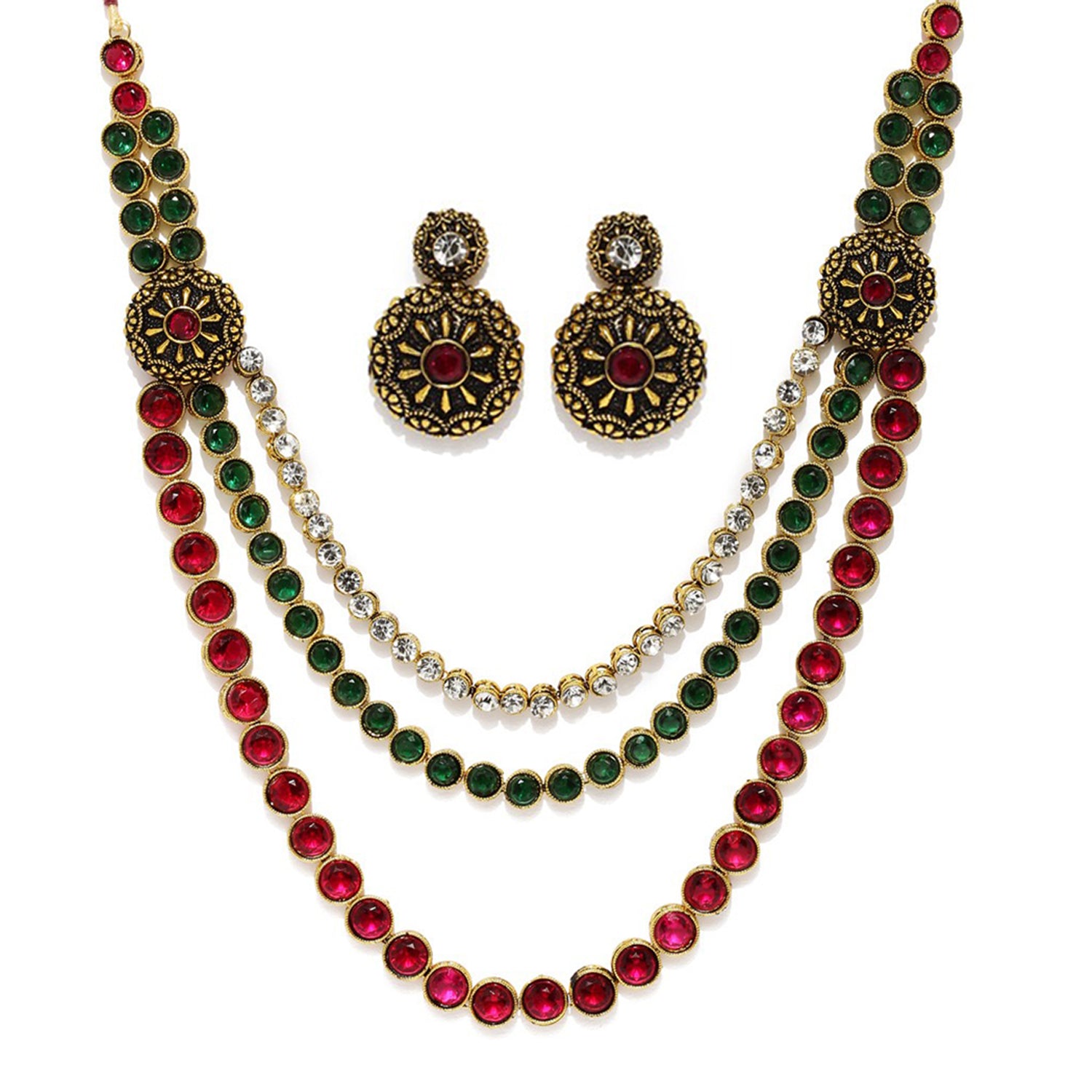 Exclusive Traditional Long Design Necklace Set