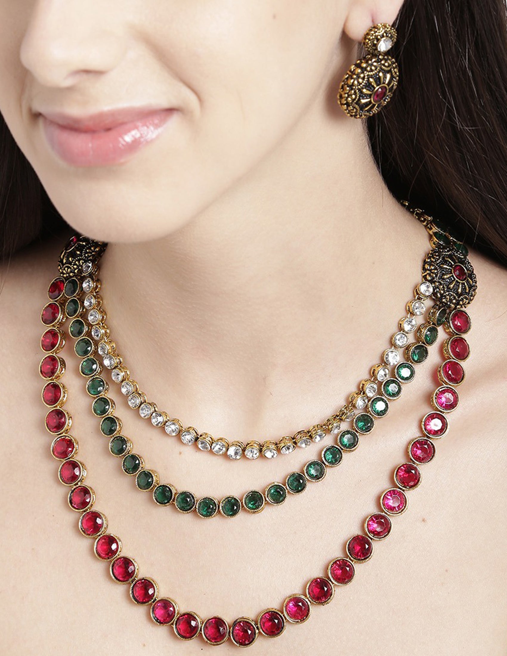 Exclusive Traditional Long Design Necklace Set