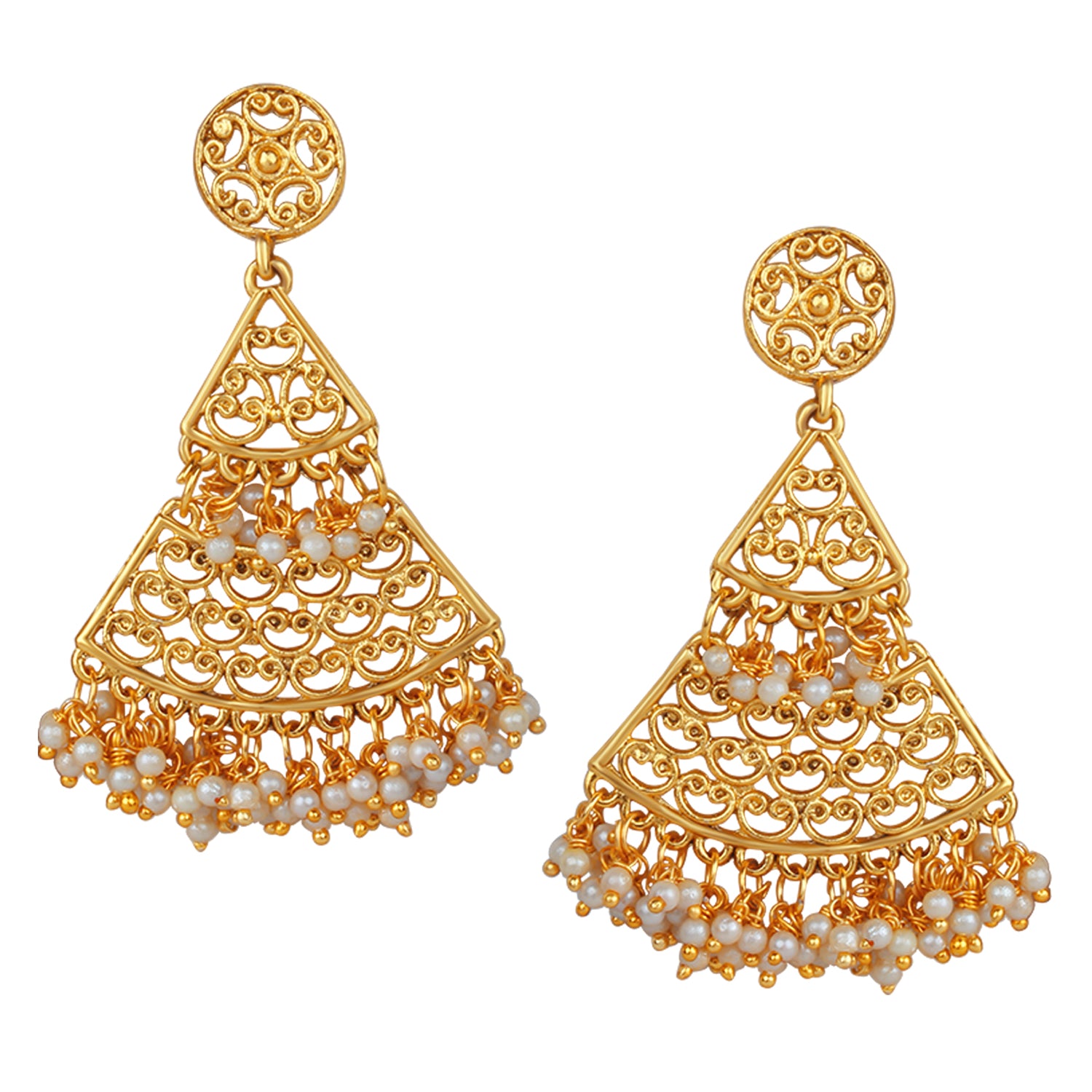 Traditional White Long Necklace set