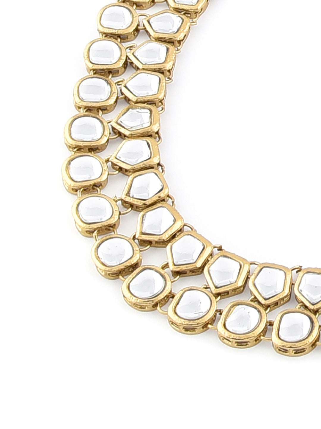 Traditional White Kundan Necklace set