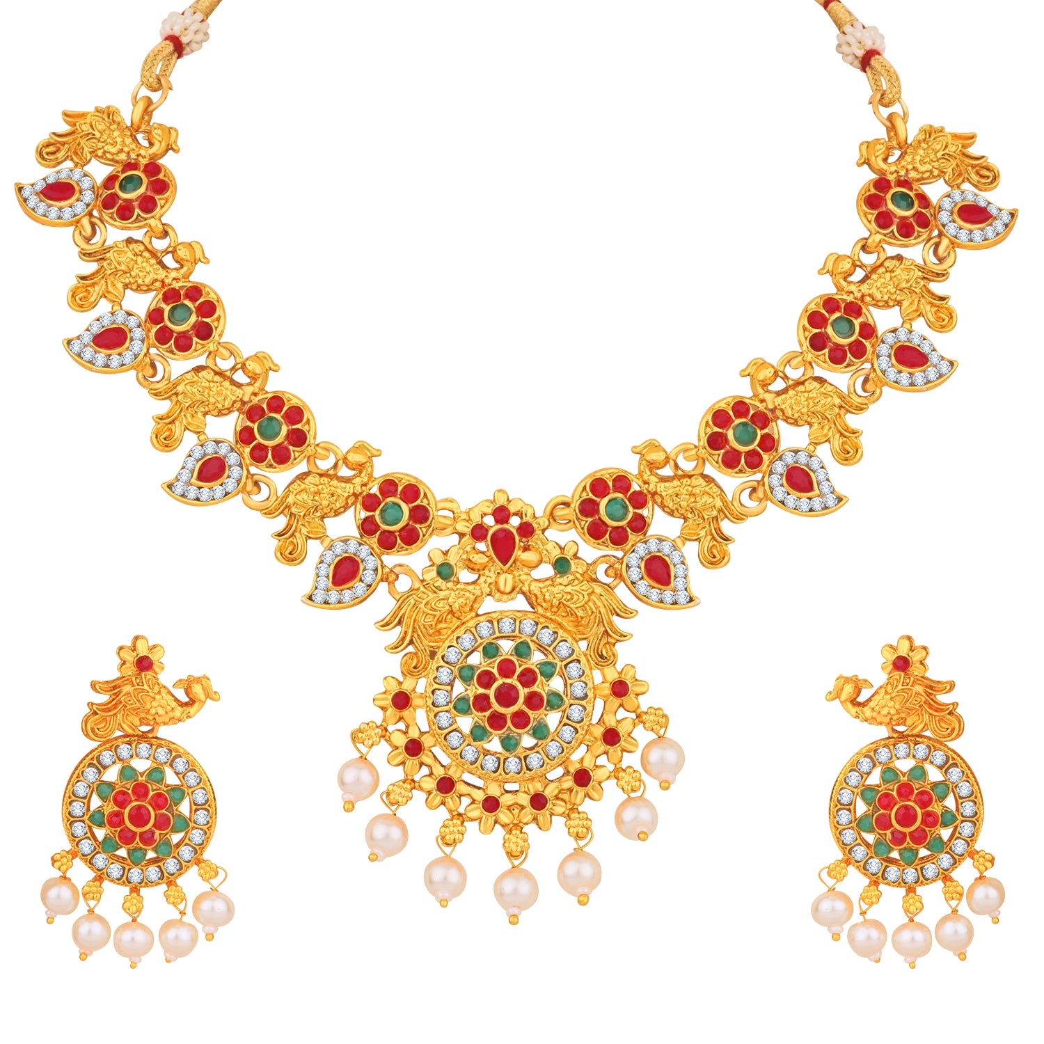 Traditional Multicolor Kundan Necklace set