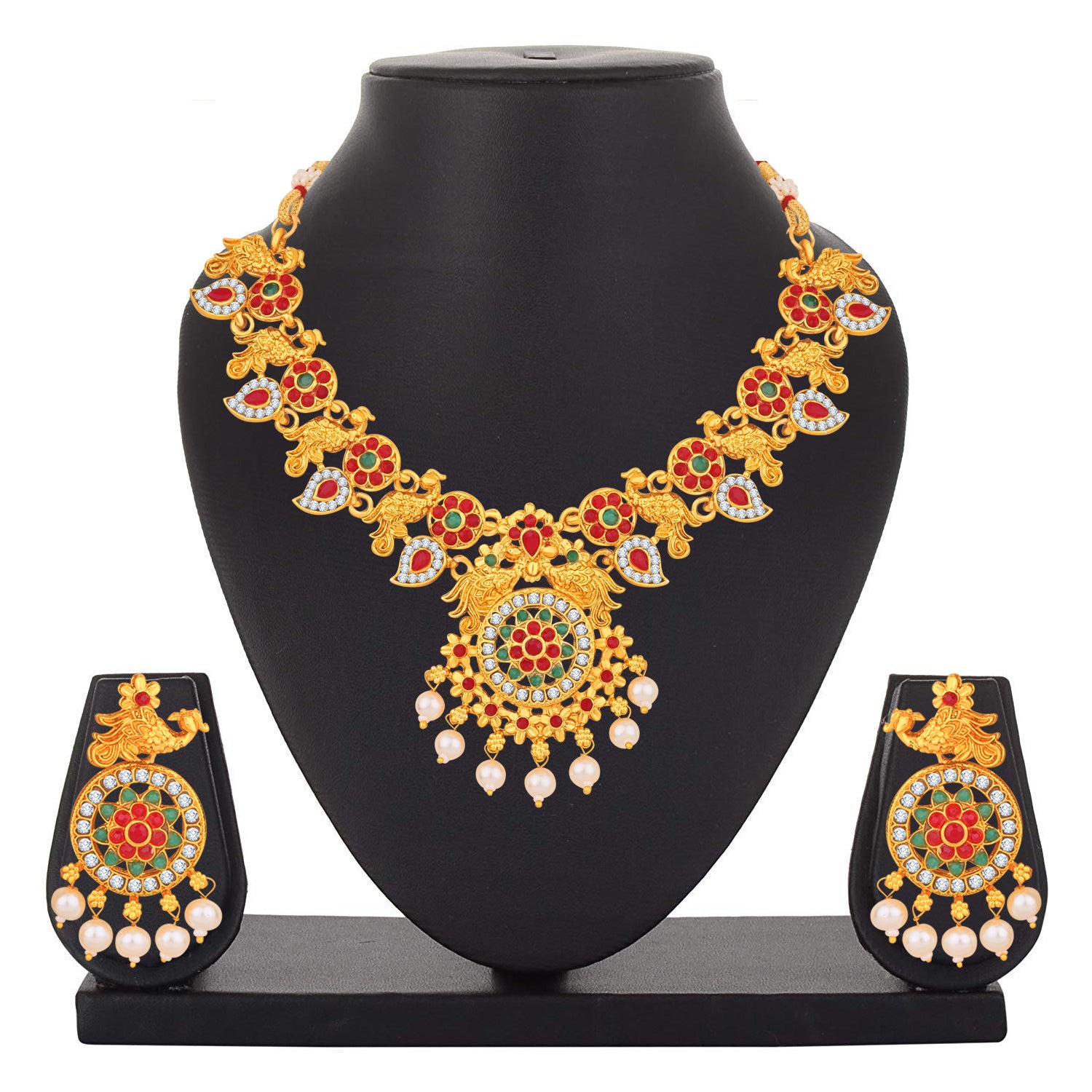 Traditional Multicolor Kundan Necklace set