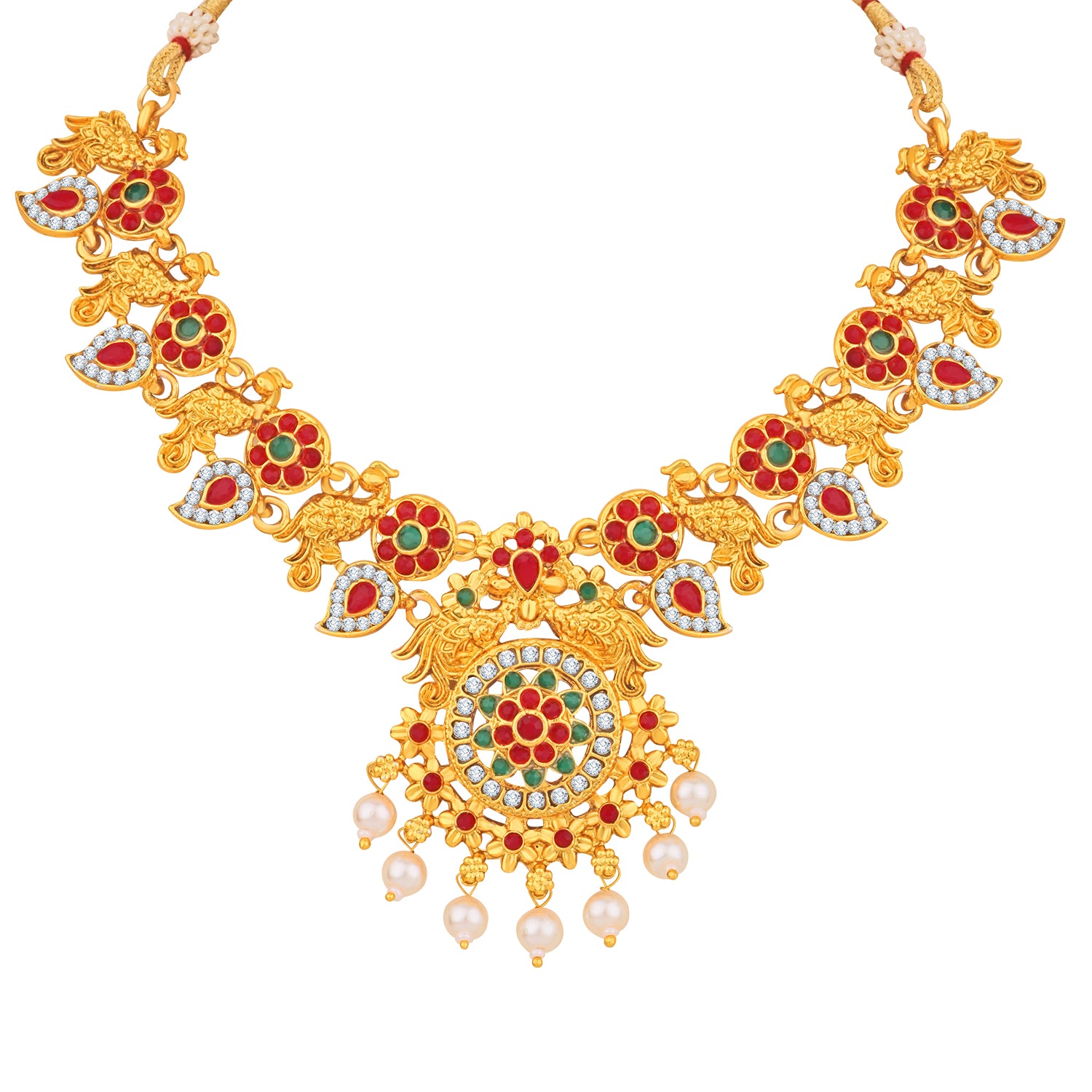 Traditional Multicolor Kundan Necklace set