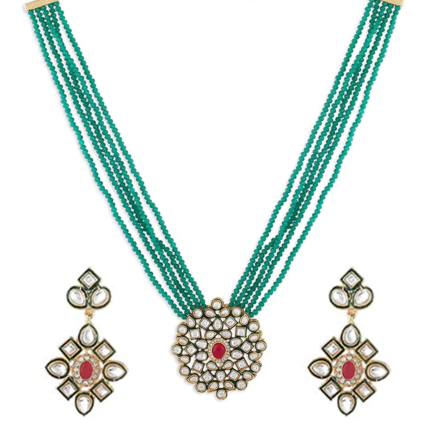 Traditional EthnicLayered Necklace Set