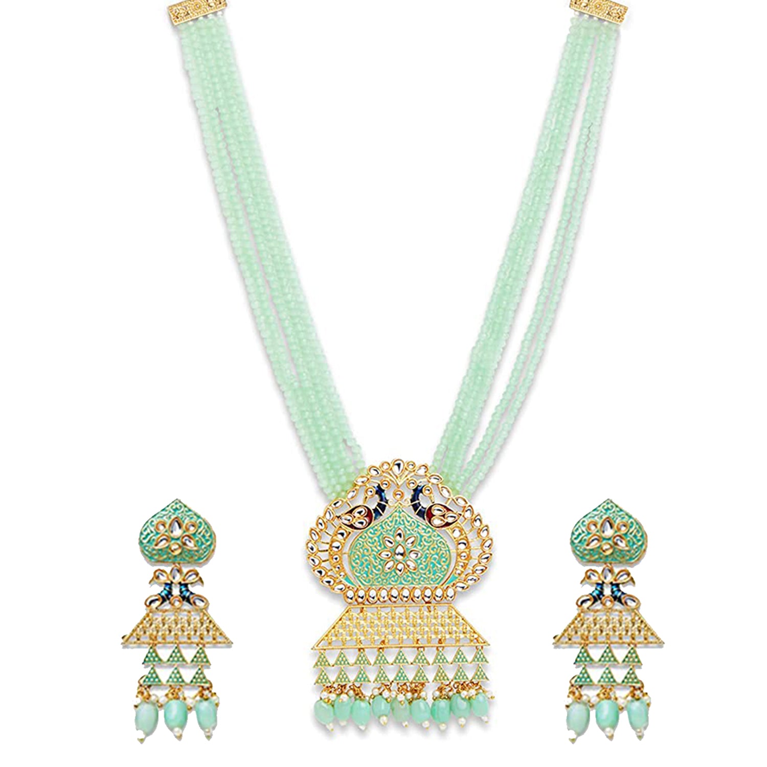 Traditional EthnicLayered Necklace Set