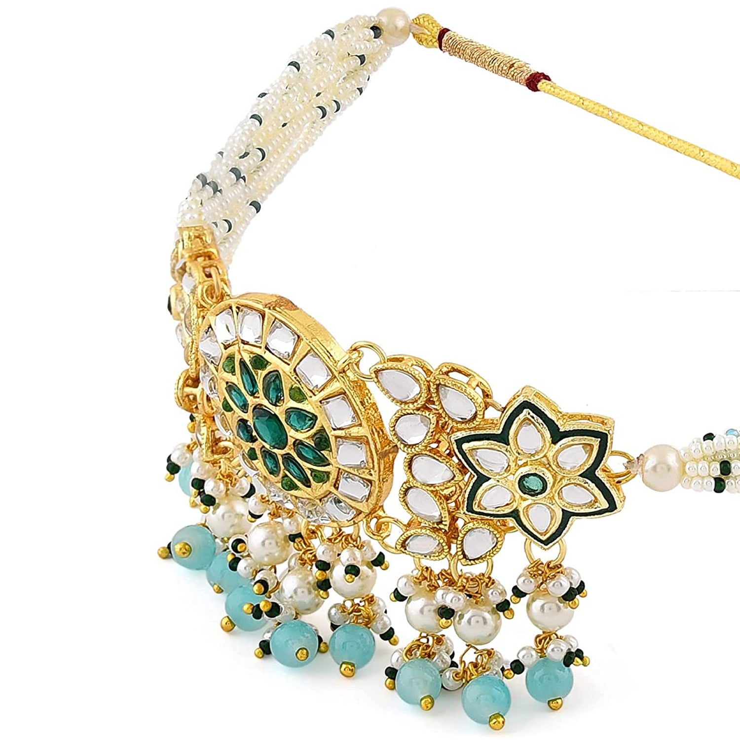 Traditional Ethnic Necklace Set with Finger Ring