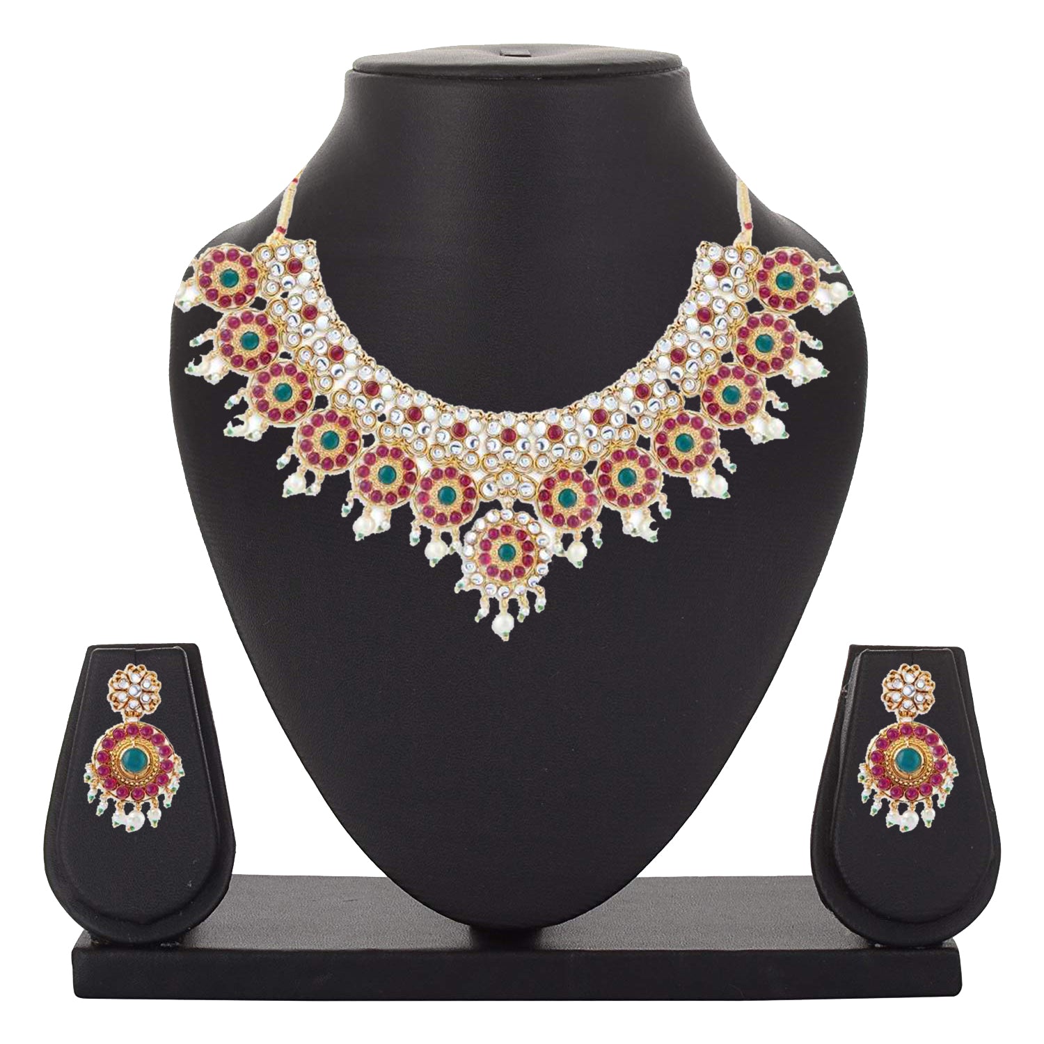 Traditional Ethnic Necklace Set with Finger Ring