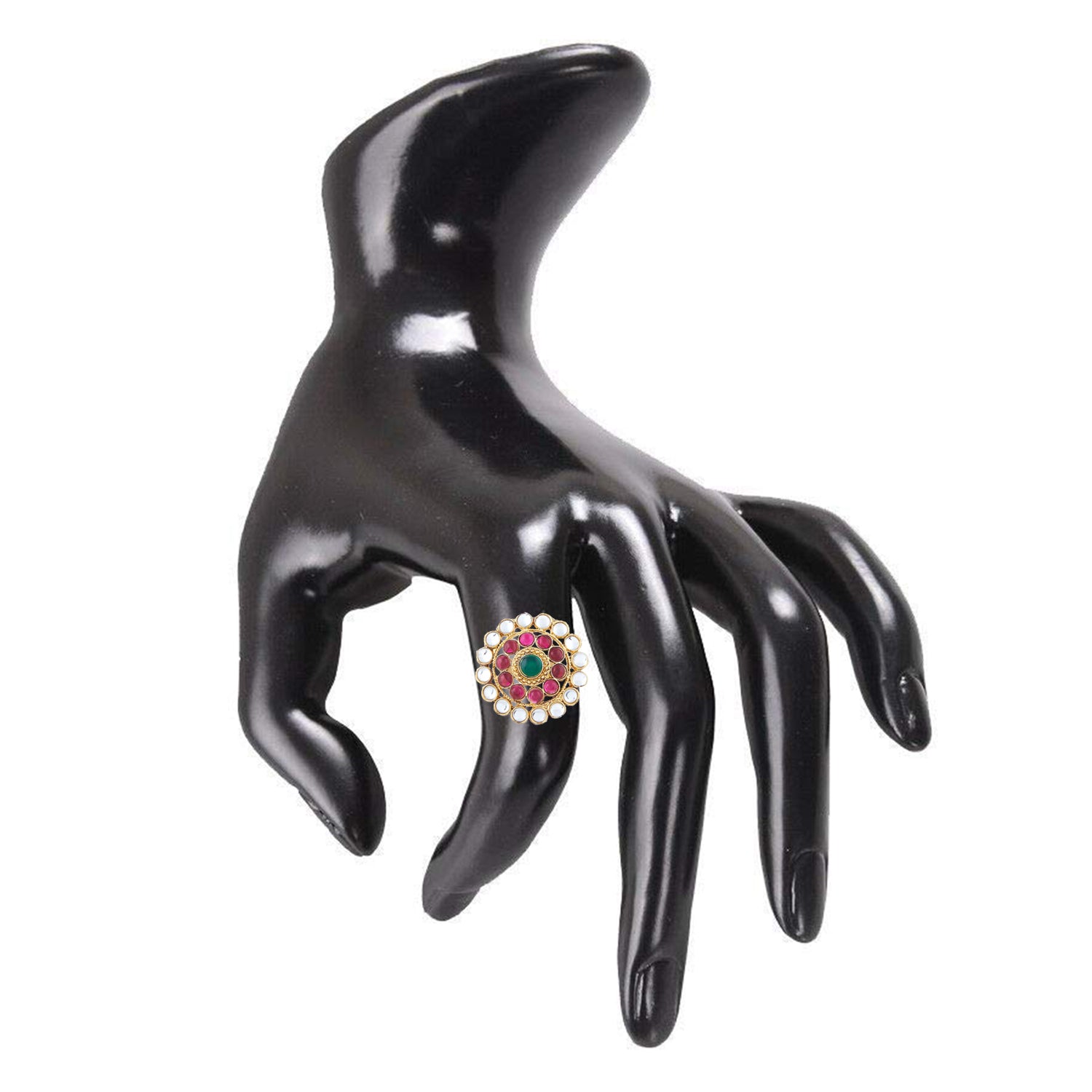 Traditional Ethnic Necklace Set with Finger Ring