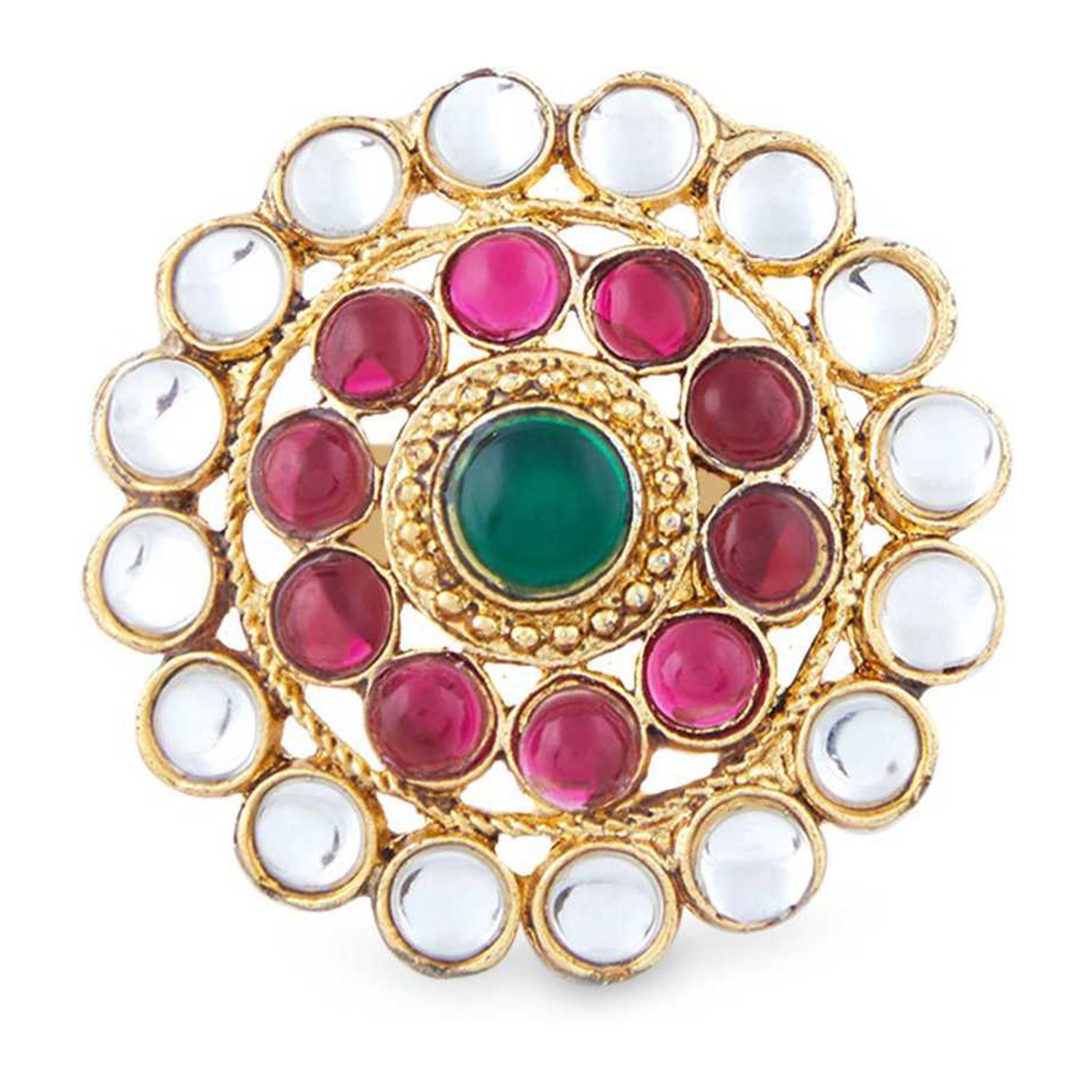 Traditional Ethnic Necklace Set with Finger Ring