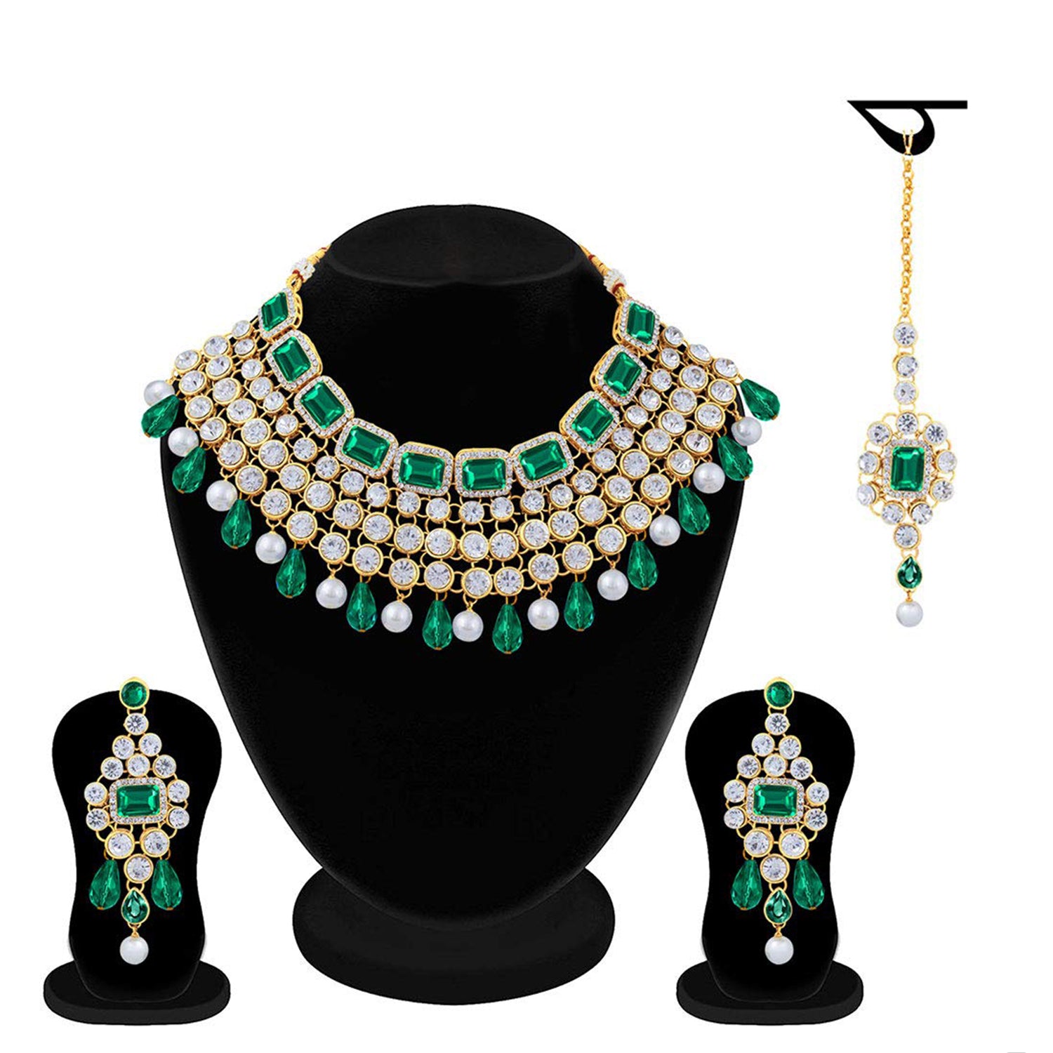 Exclusive Traditional Layered Choker Necklace Set