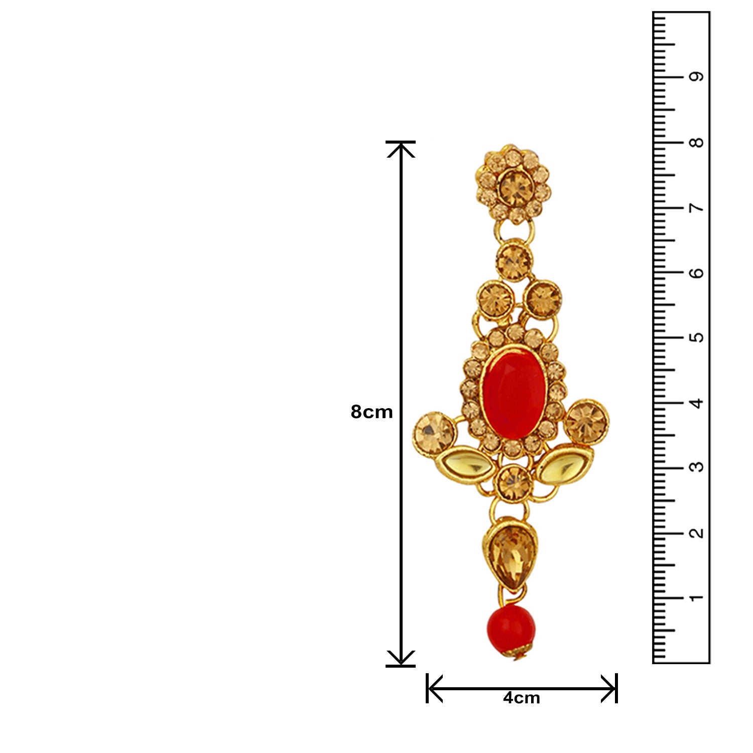 Traditional Ethnic Necklace Set with Maangtikka