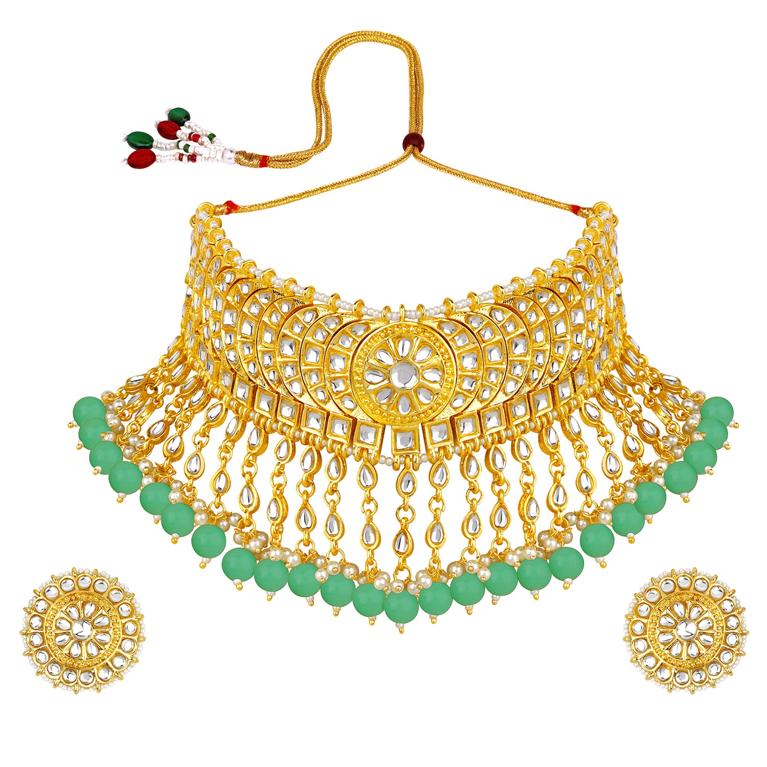 Traditional Ethnic Necklace Set with Maangtikka