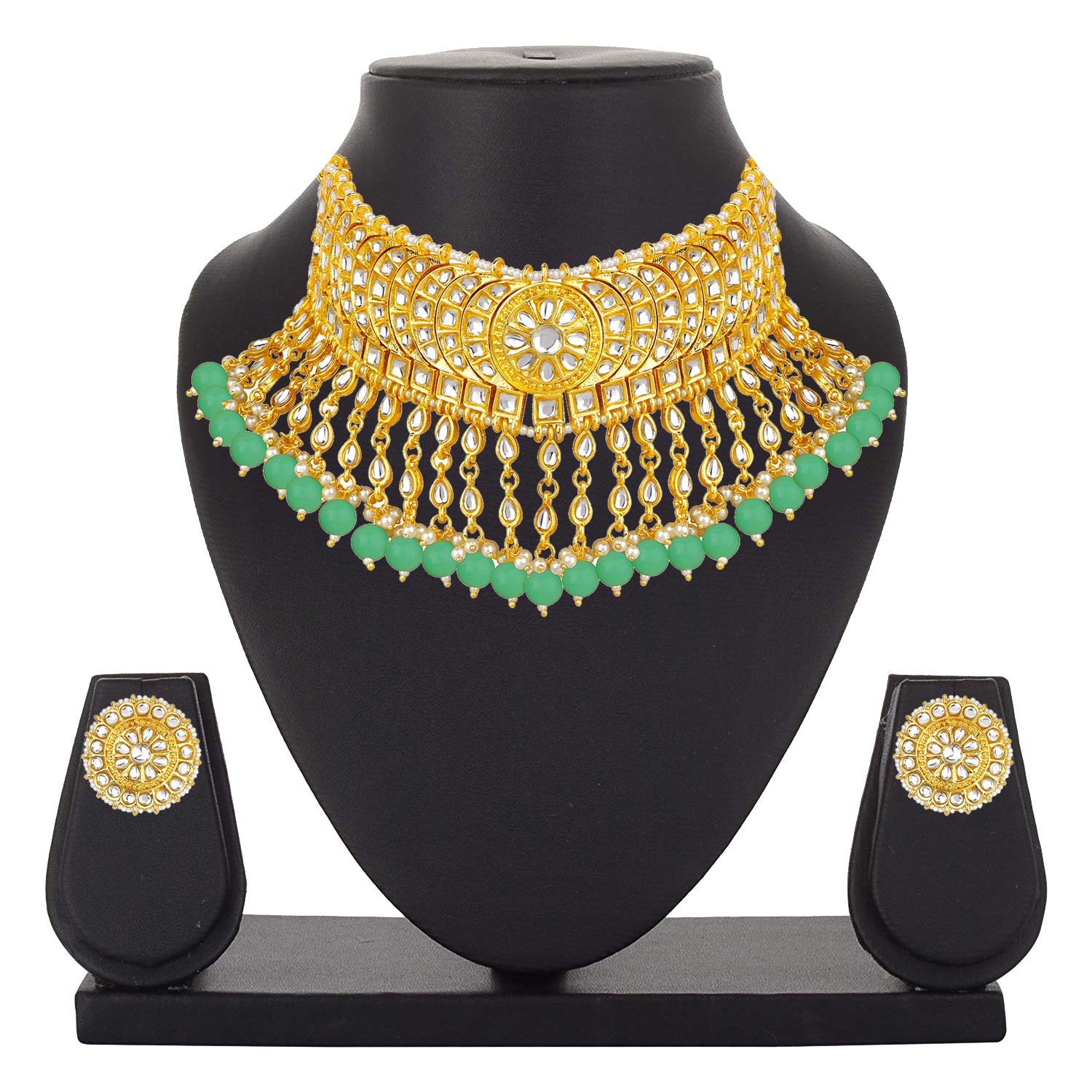 Traditional Ethnic Necklace Set with Maangtikka