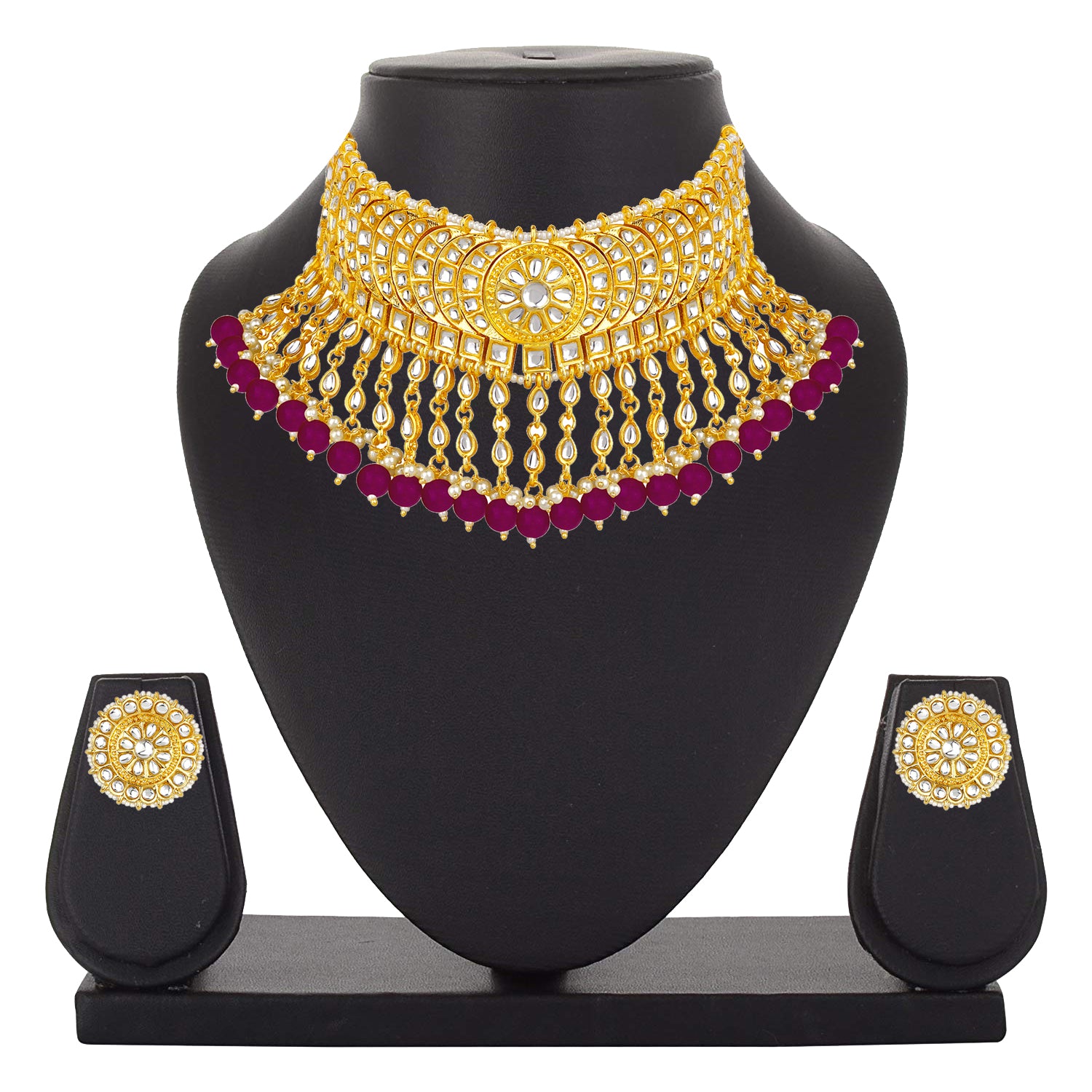 Traditional Ethnic Necklace Set with Maangtikka