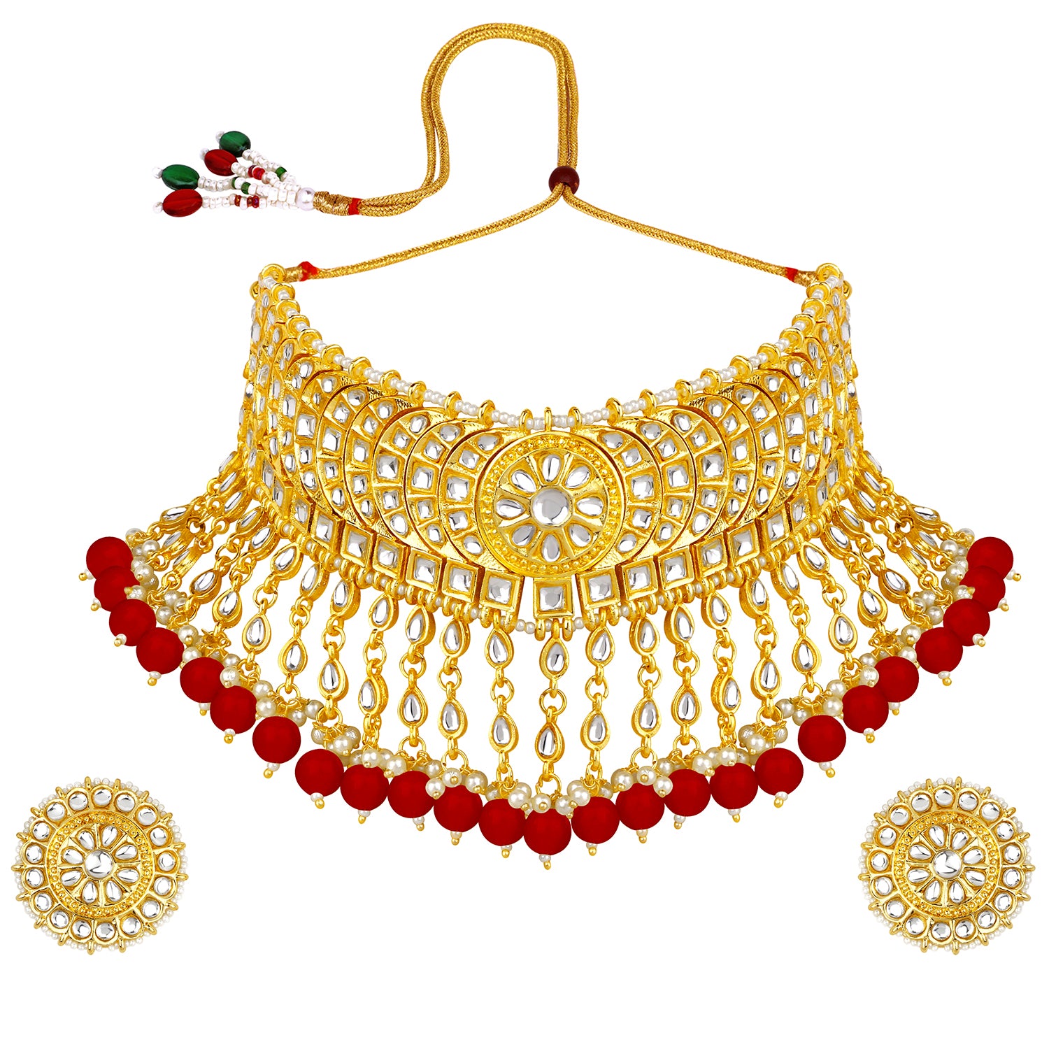 Traditional Ethnic Necklace Set with Maangtikka