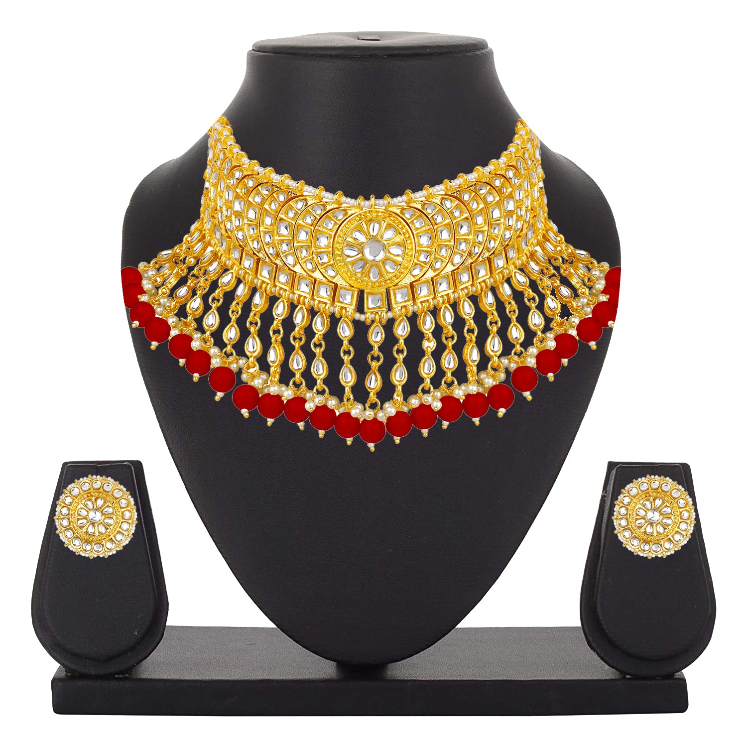 Traditional Ethnic Necklace Set with Maangtikka
