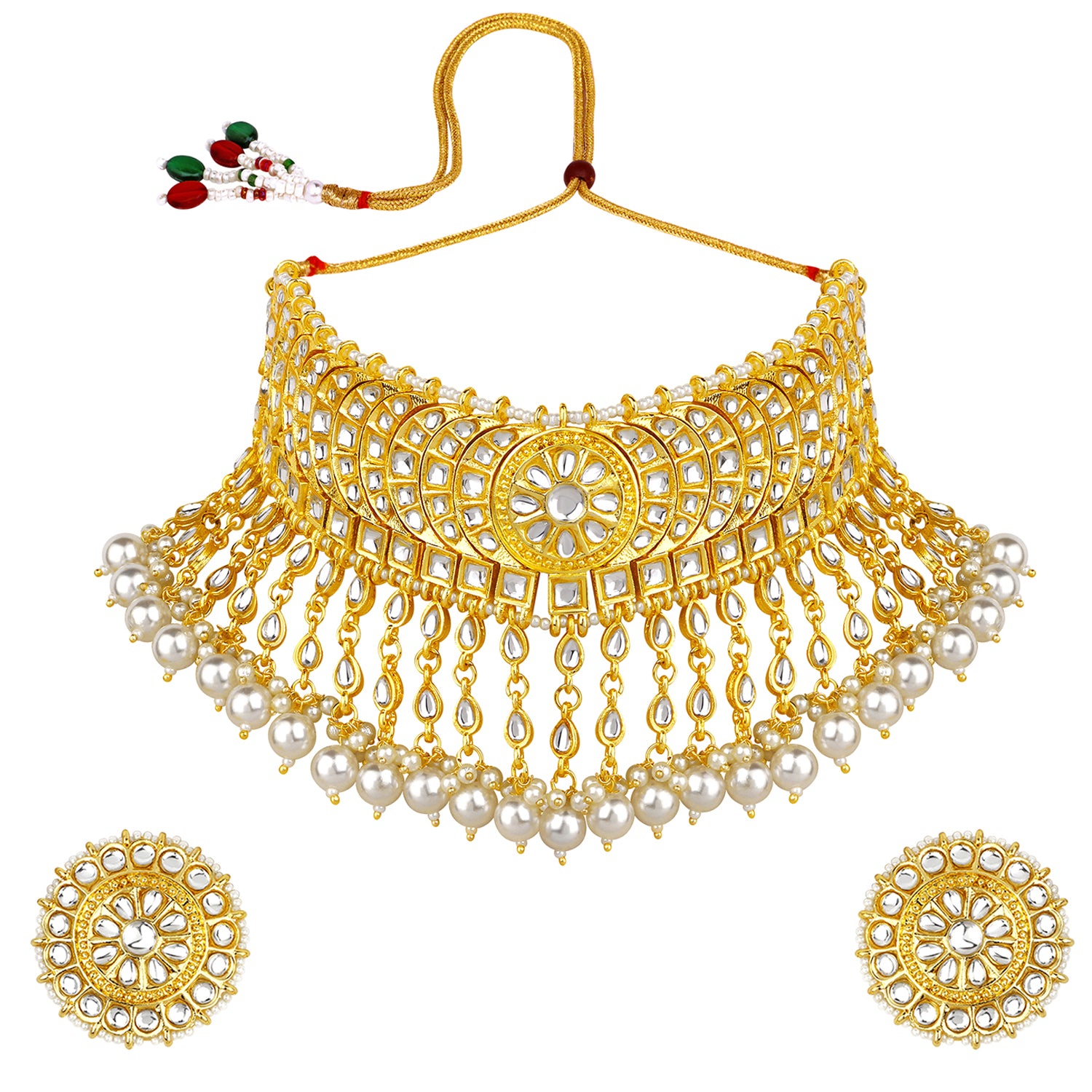 Traditional Ethnic Necklace Set with Maangtikka