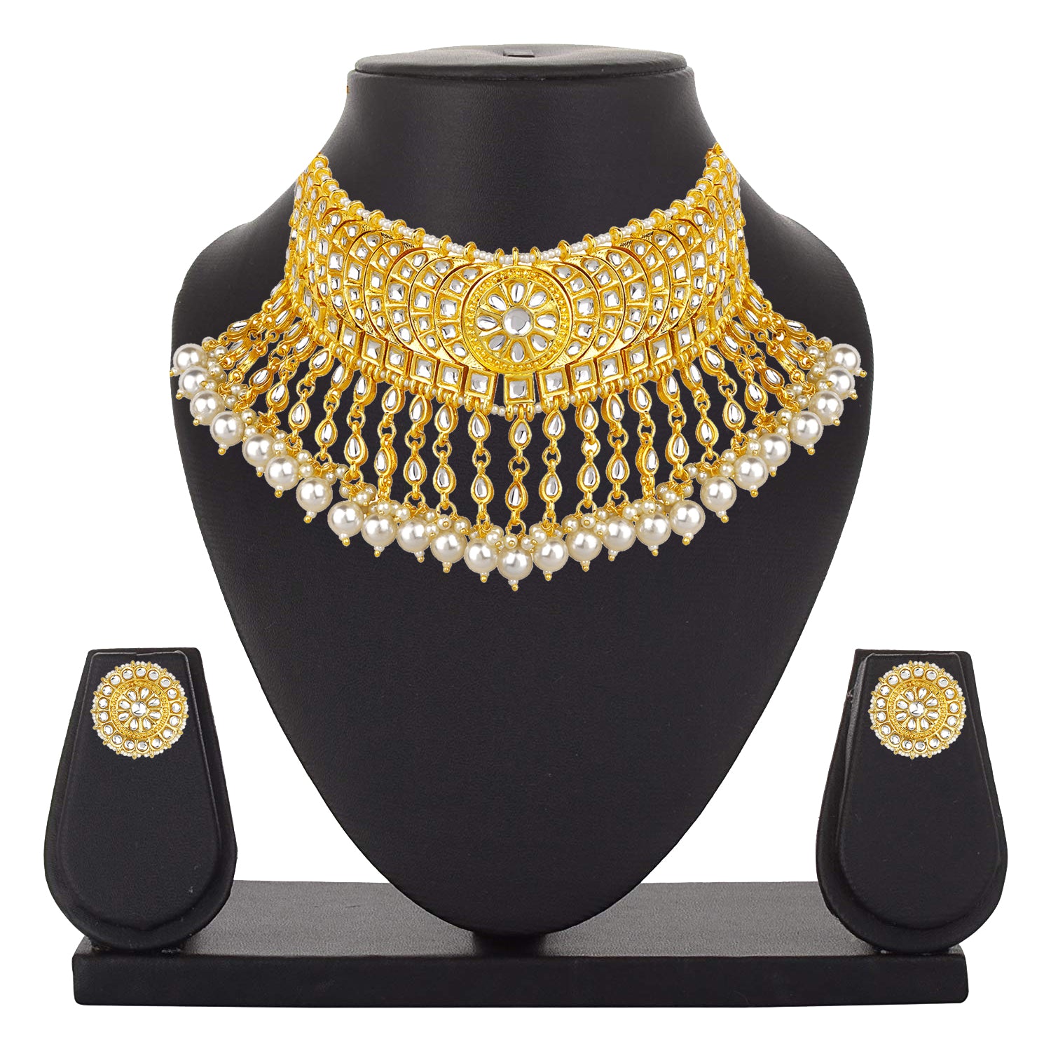 Traditional Ethnic Necklace Set with Maangtikka