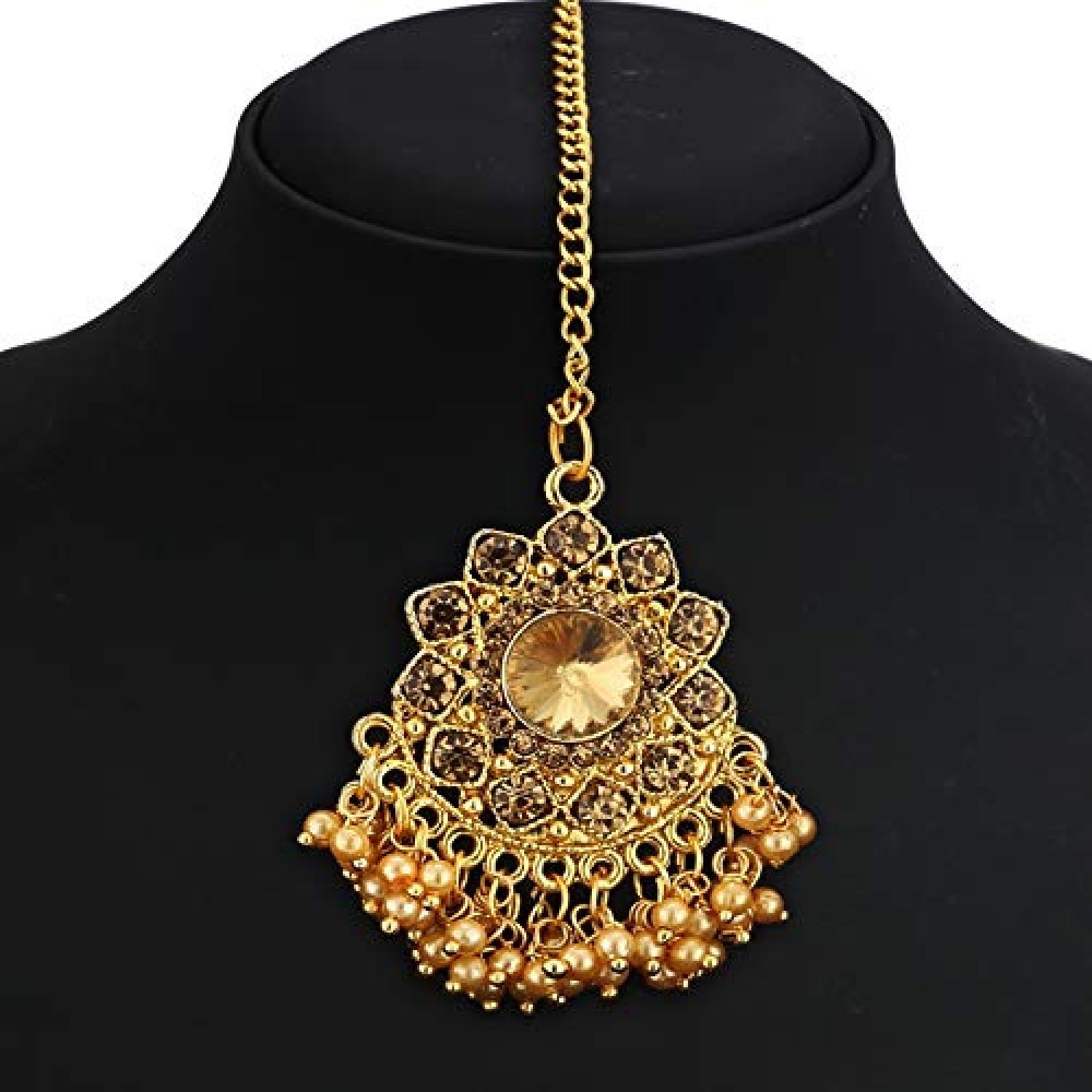Traditional Brown Kundan Necklace set