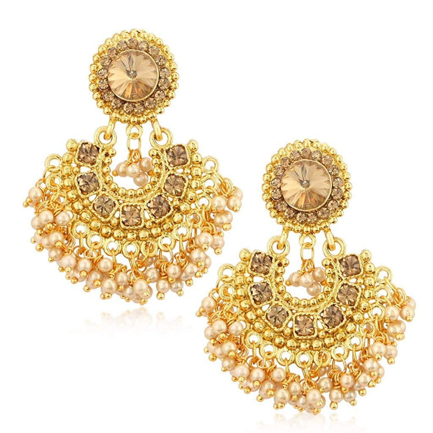 Traditional Brown Kundan Necklace set