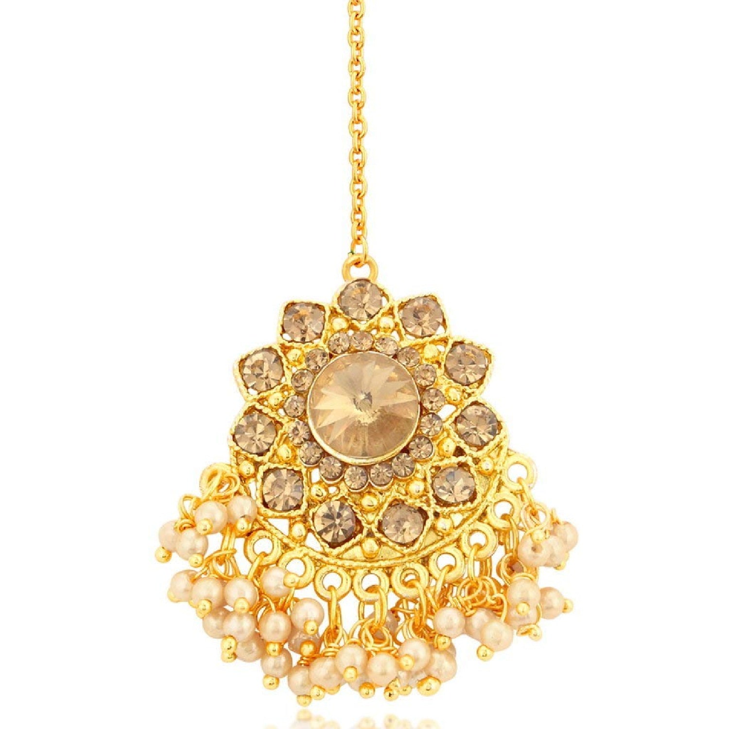 Traditional Brown Kundan Necklace set