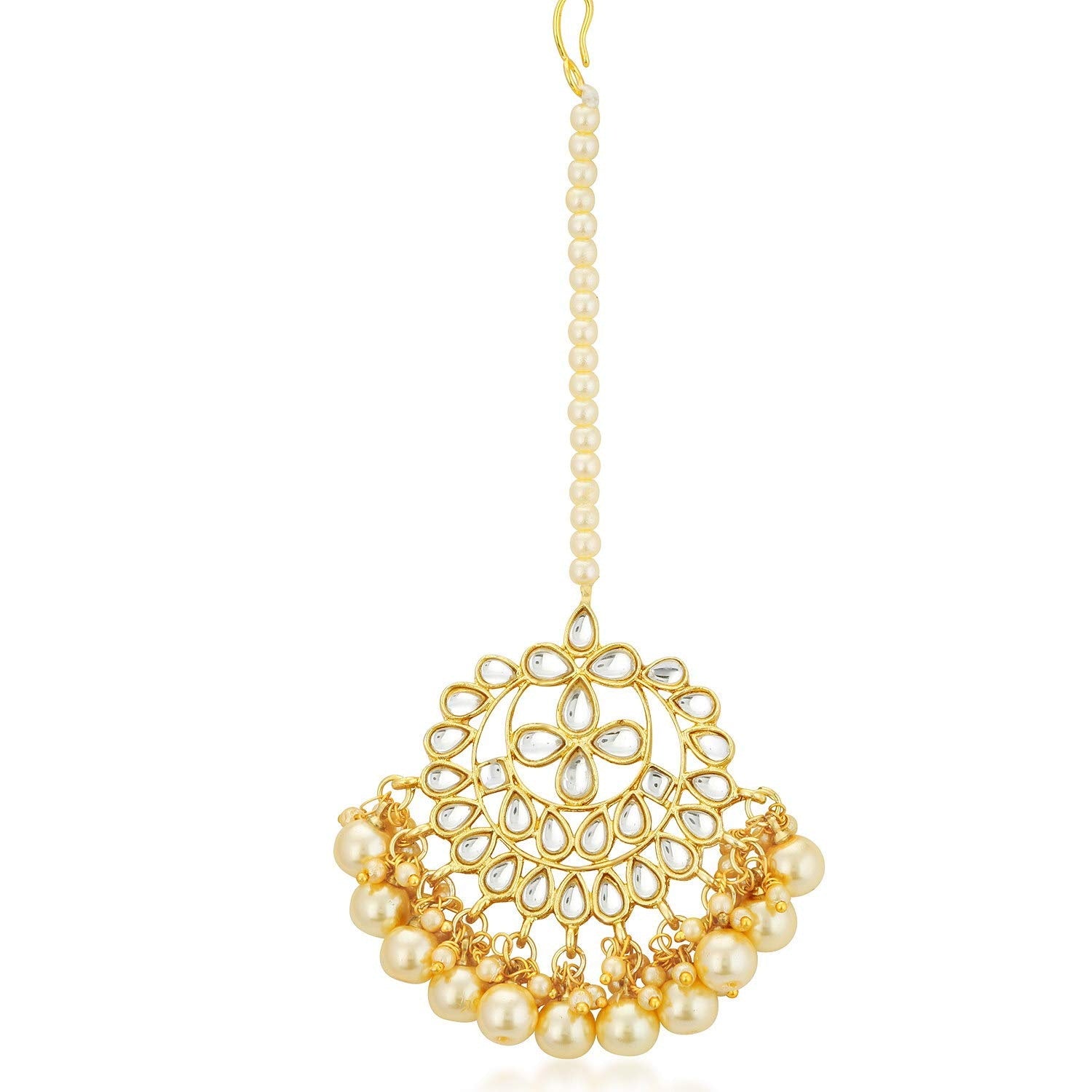 Traditional White Kundan Necklace set