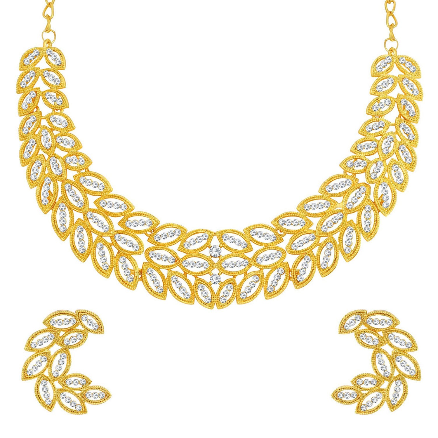 Leaf Shaped Necklace Set