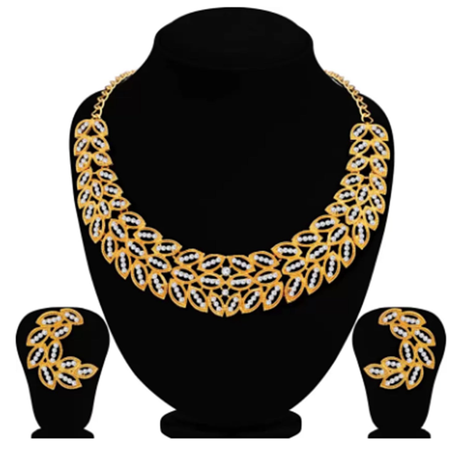 Leaf Shaped Necklace Set