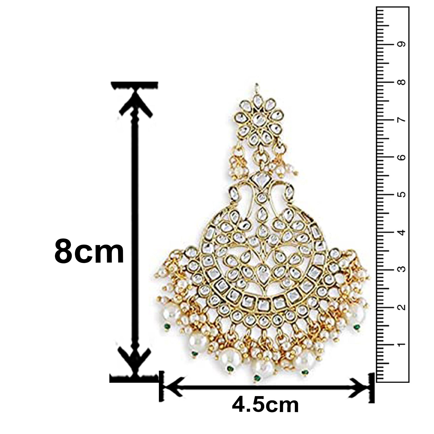 Green & White Kundan Necklace Set