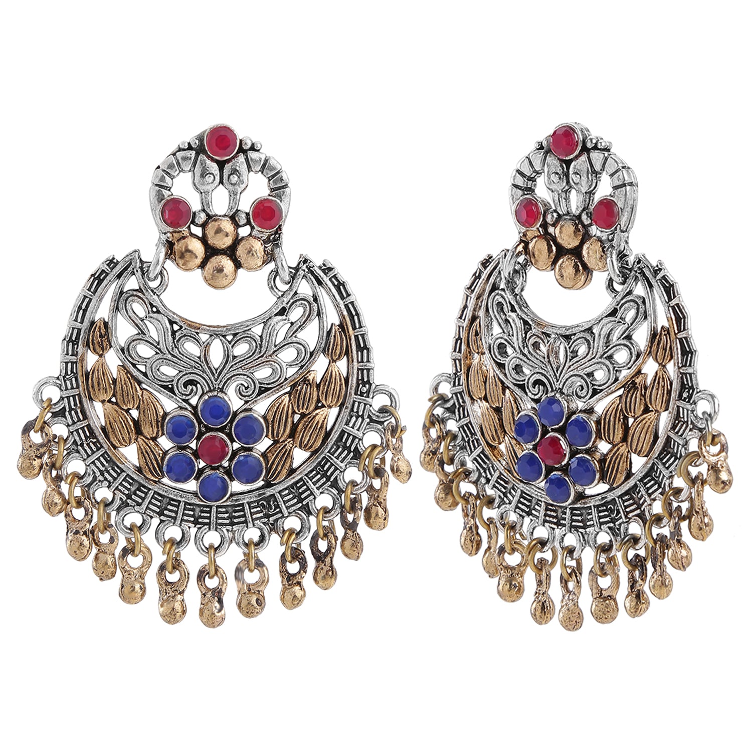 Multicolored Chandbali Earring